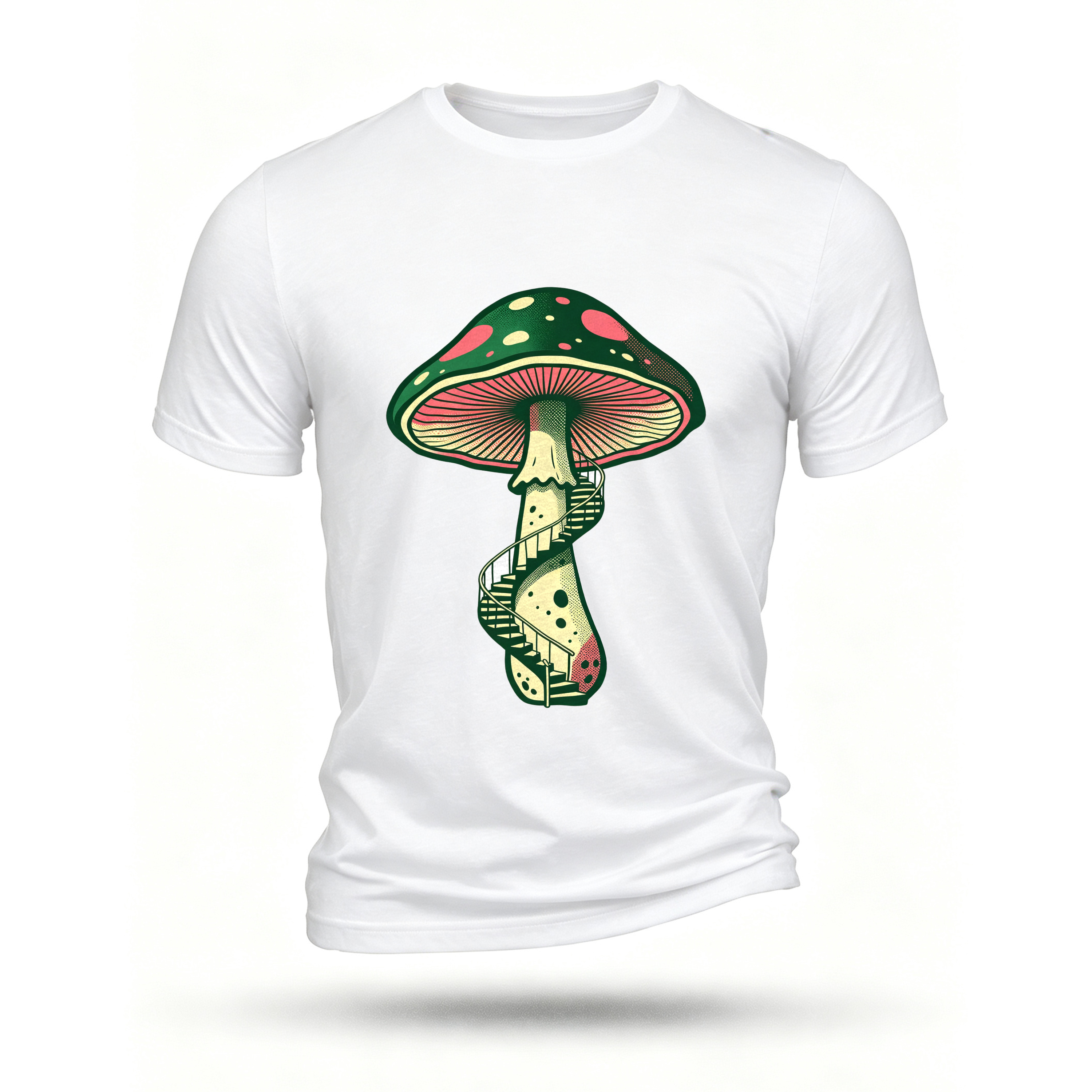 White T-shirt, front print