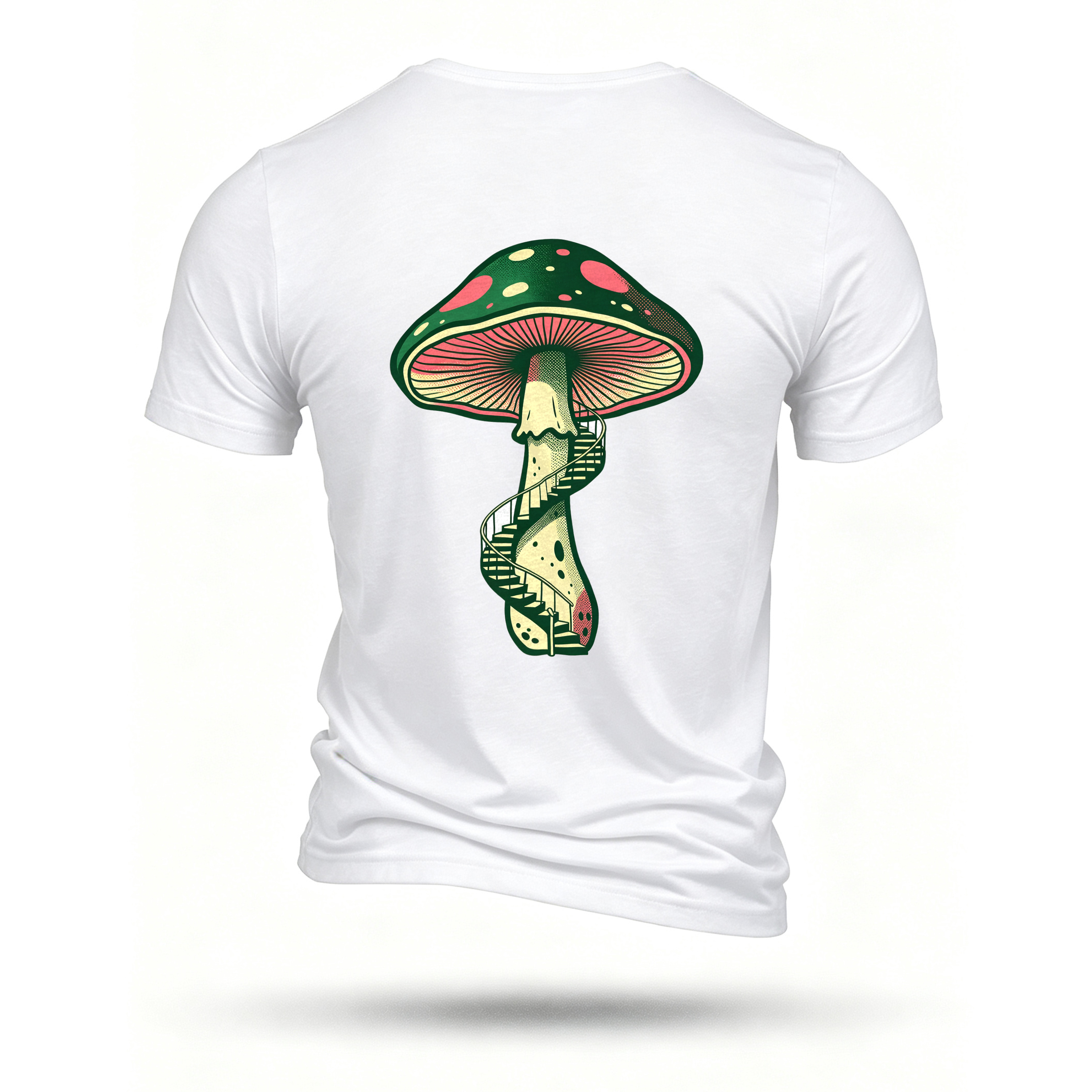 White T-shirt, back print