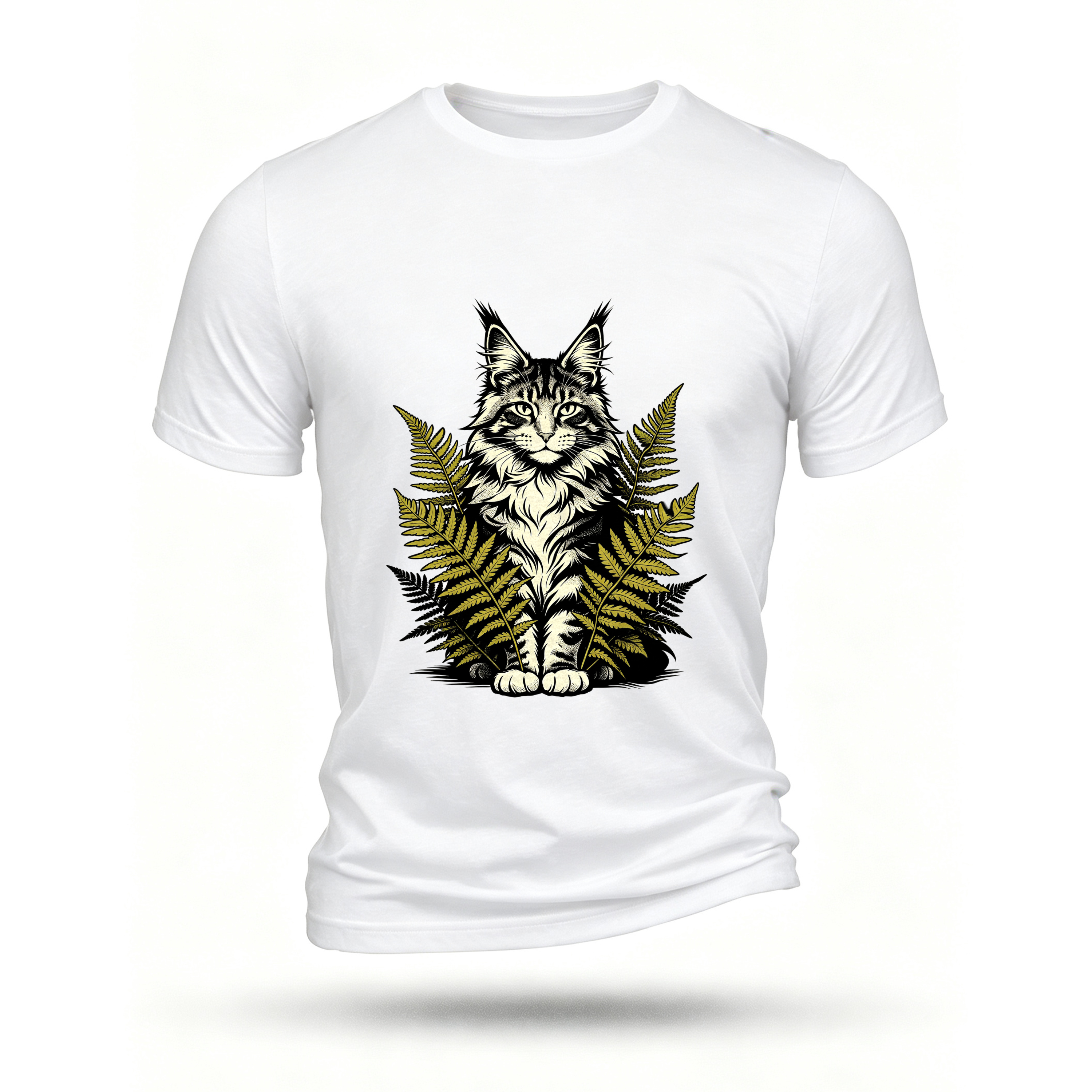 White T-shirt, front print