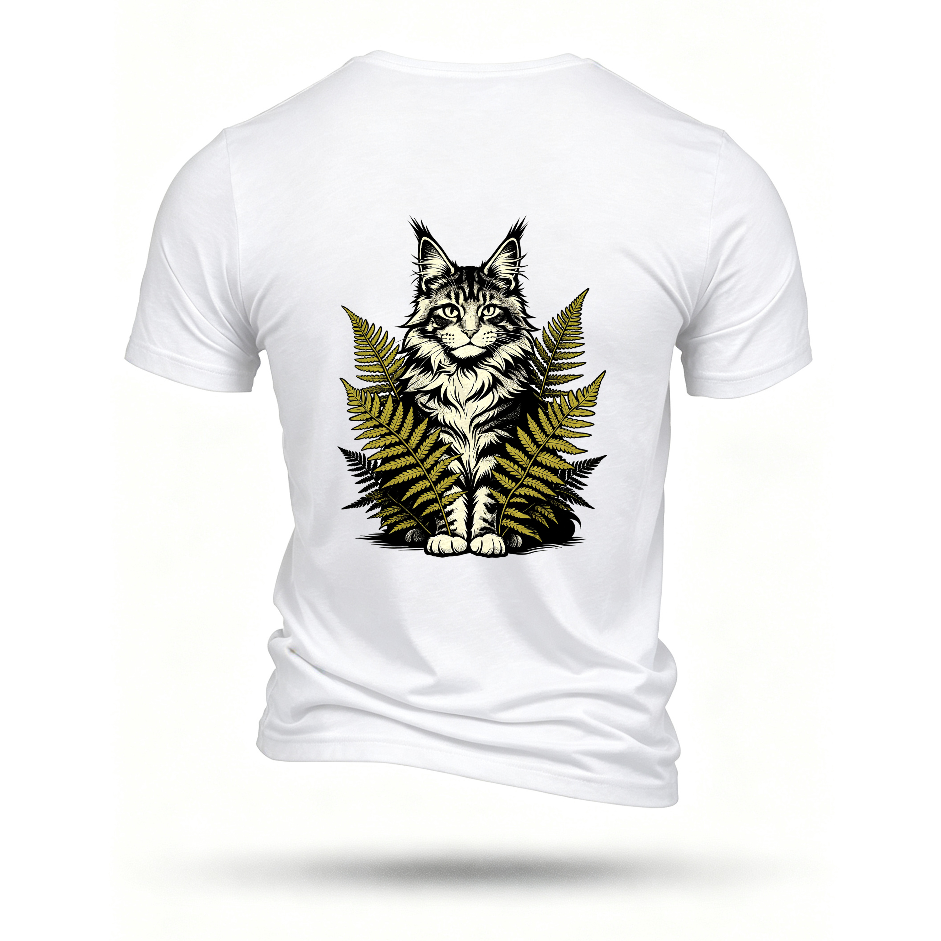 White T-shirt, back print