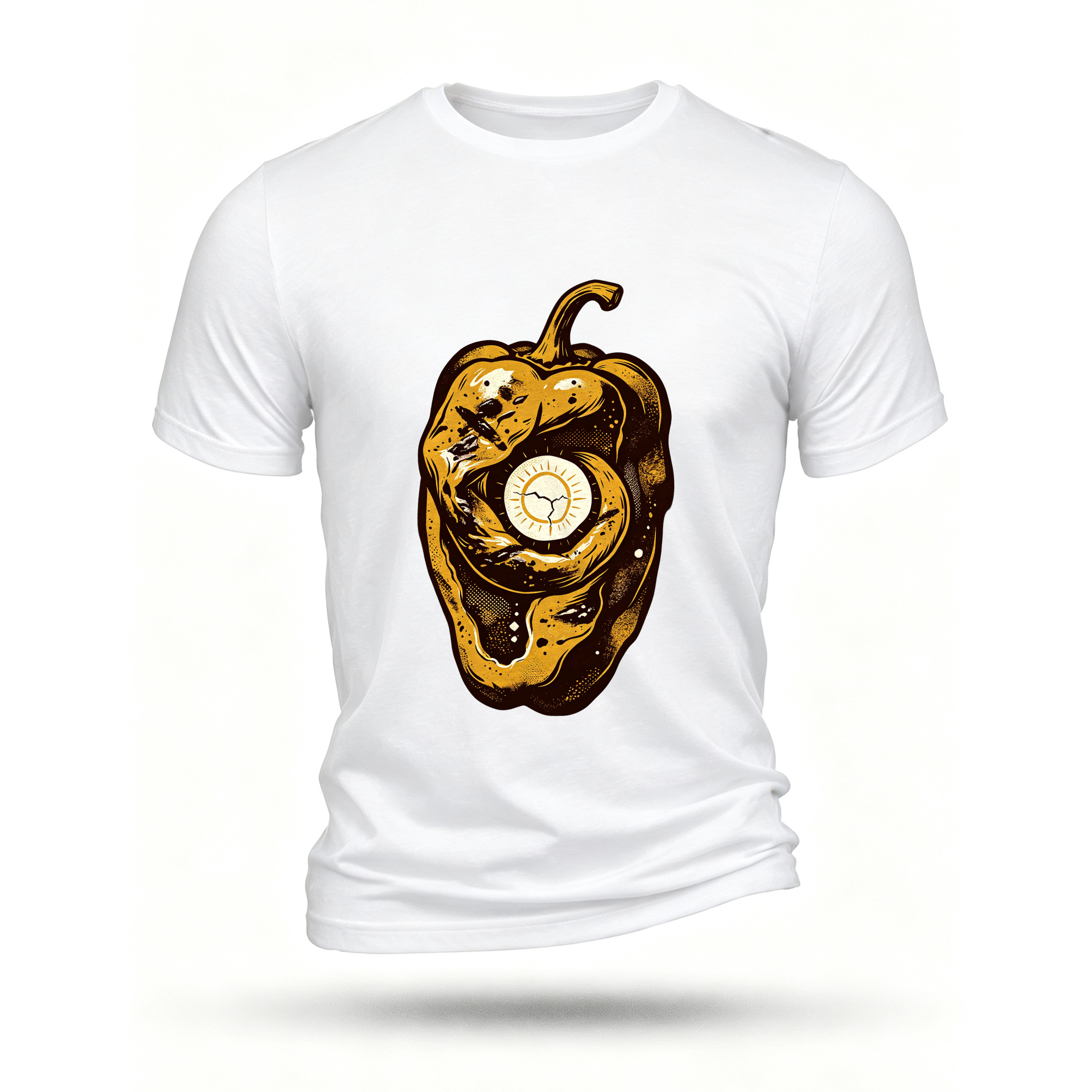 White T-shirt, front print