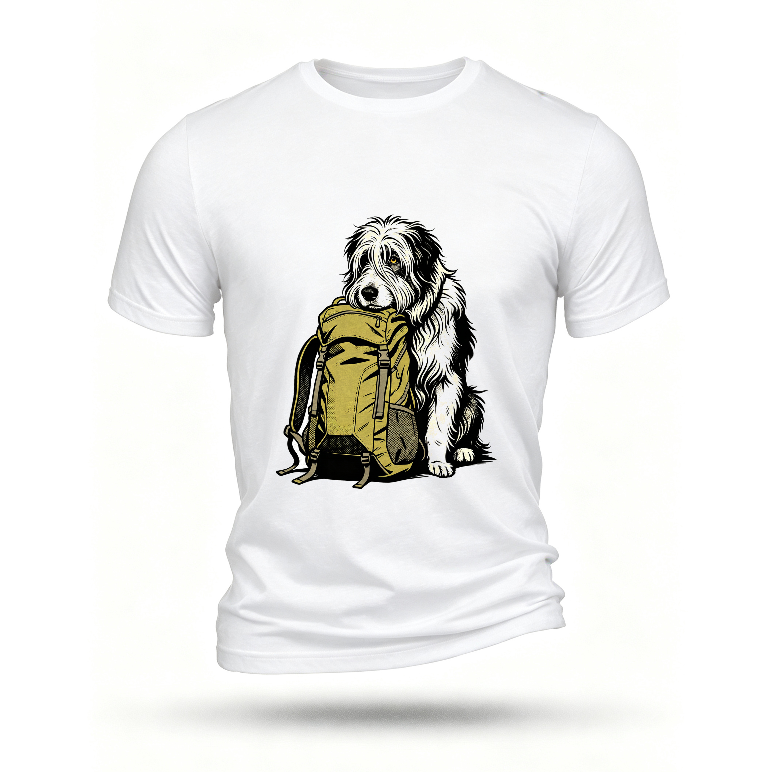 White T-shirt, front print