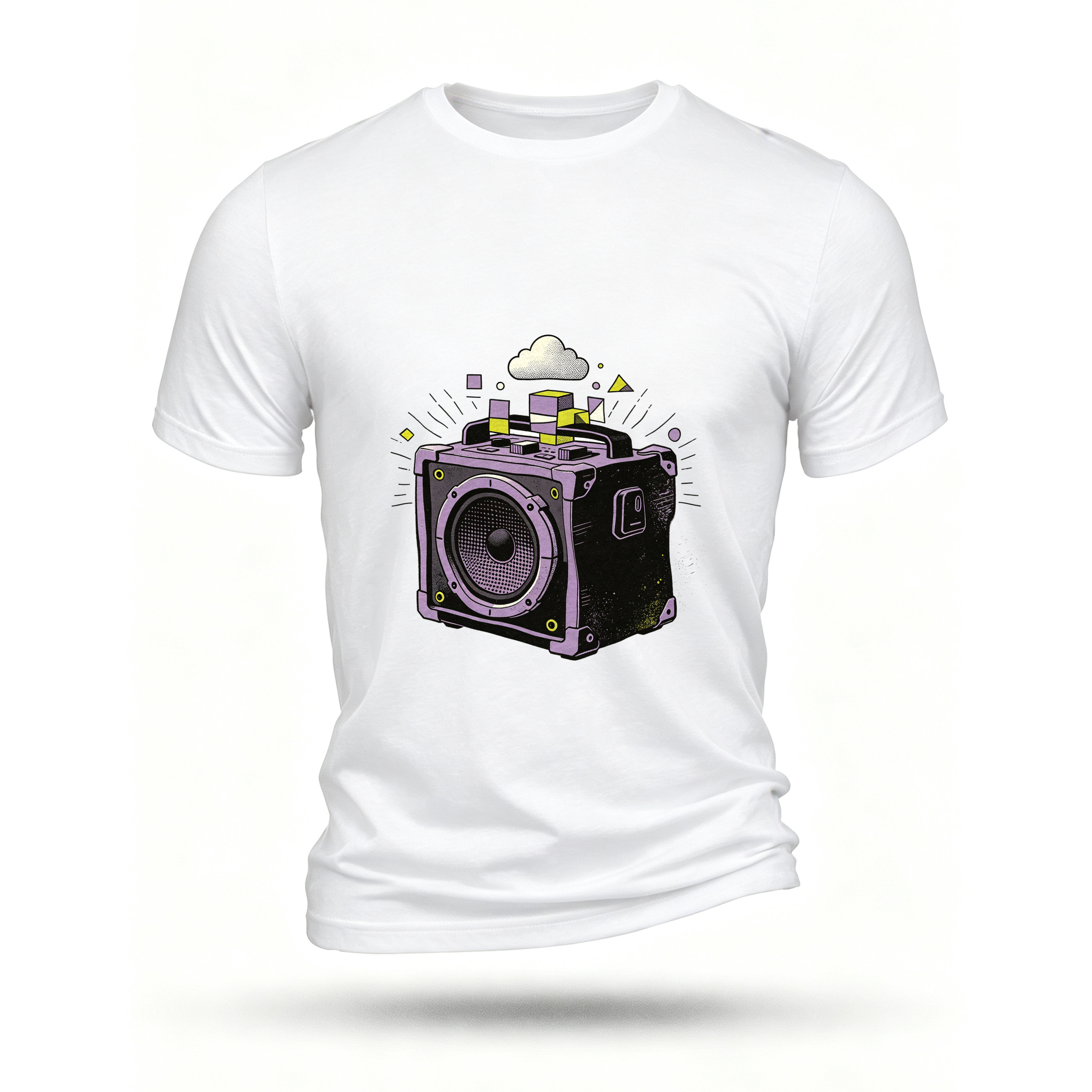 White T-shirt, front print