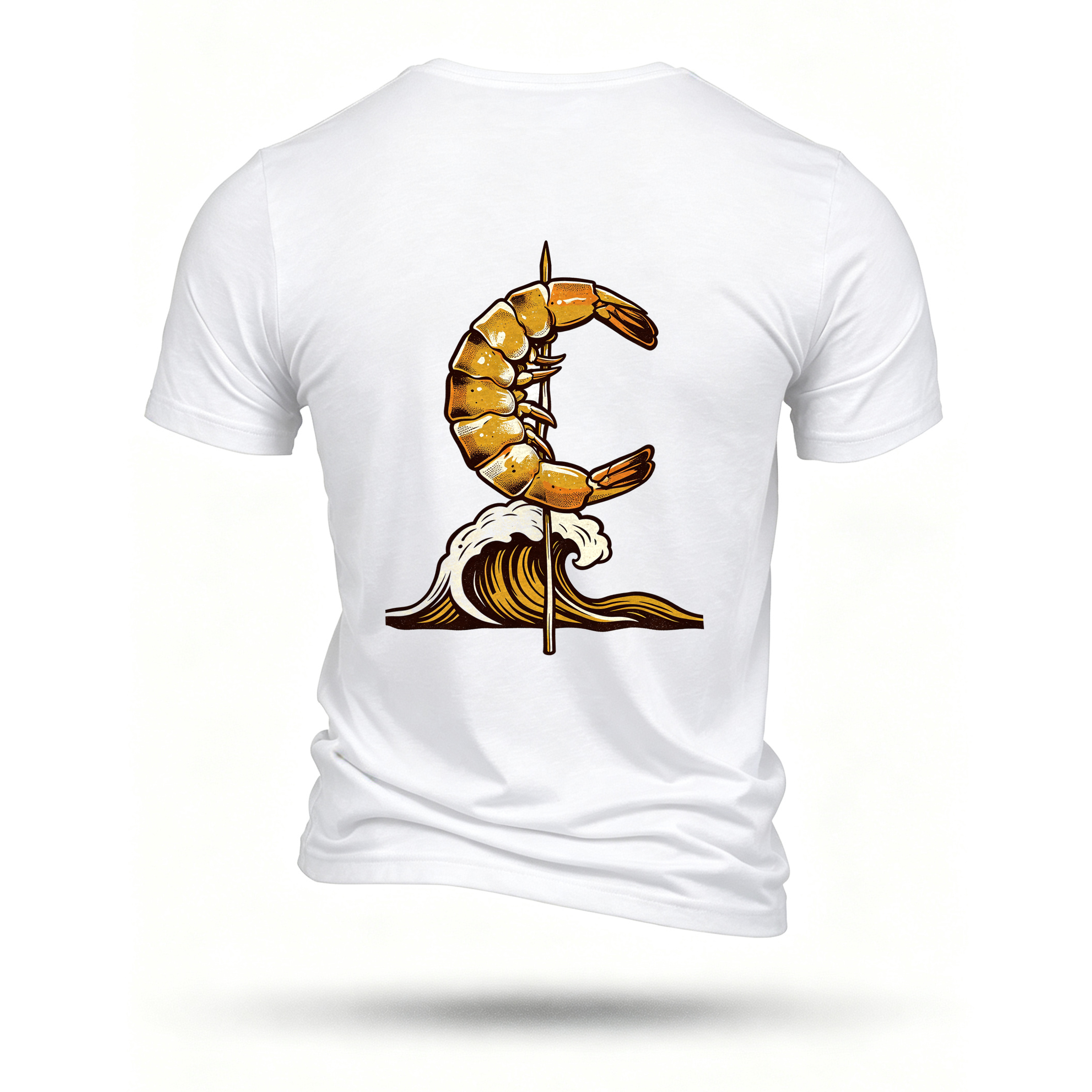 White T-shirt, back print