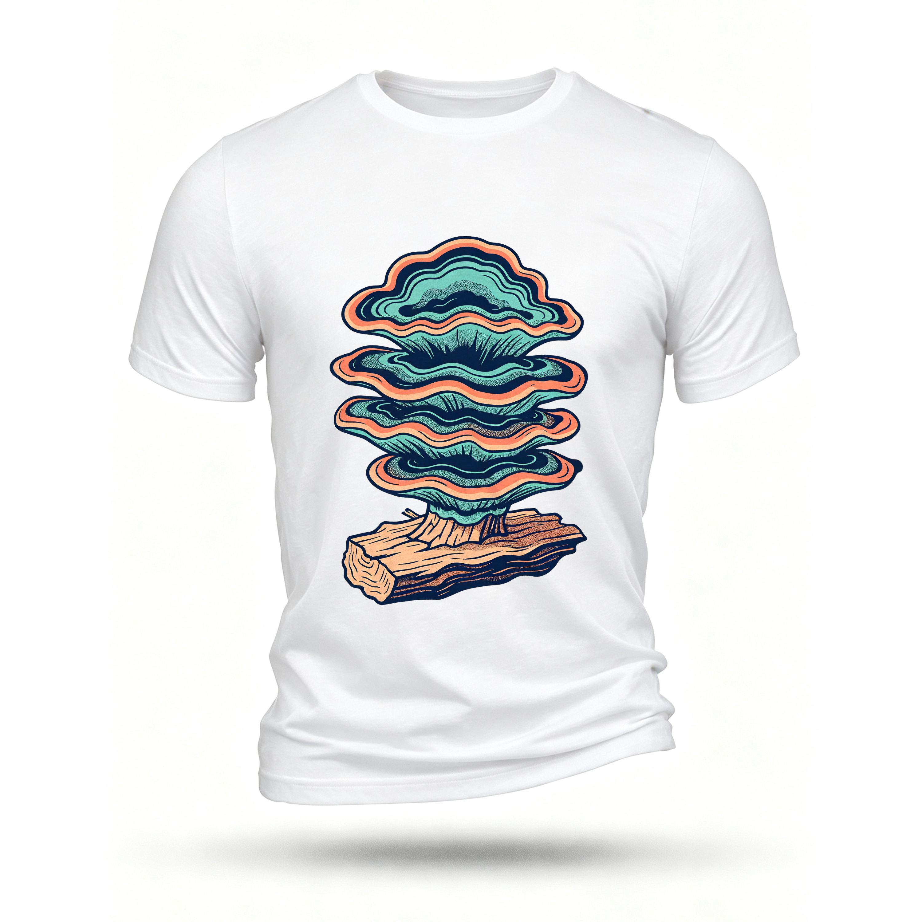 White T-shirt, front print