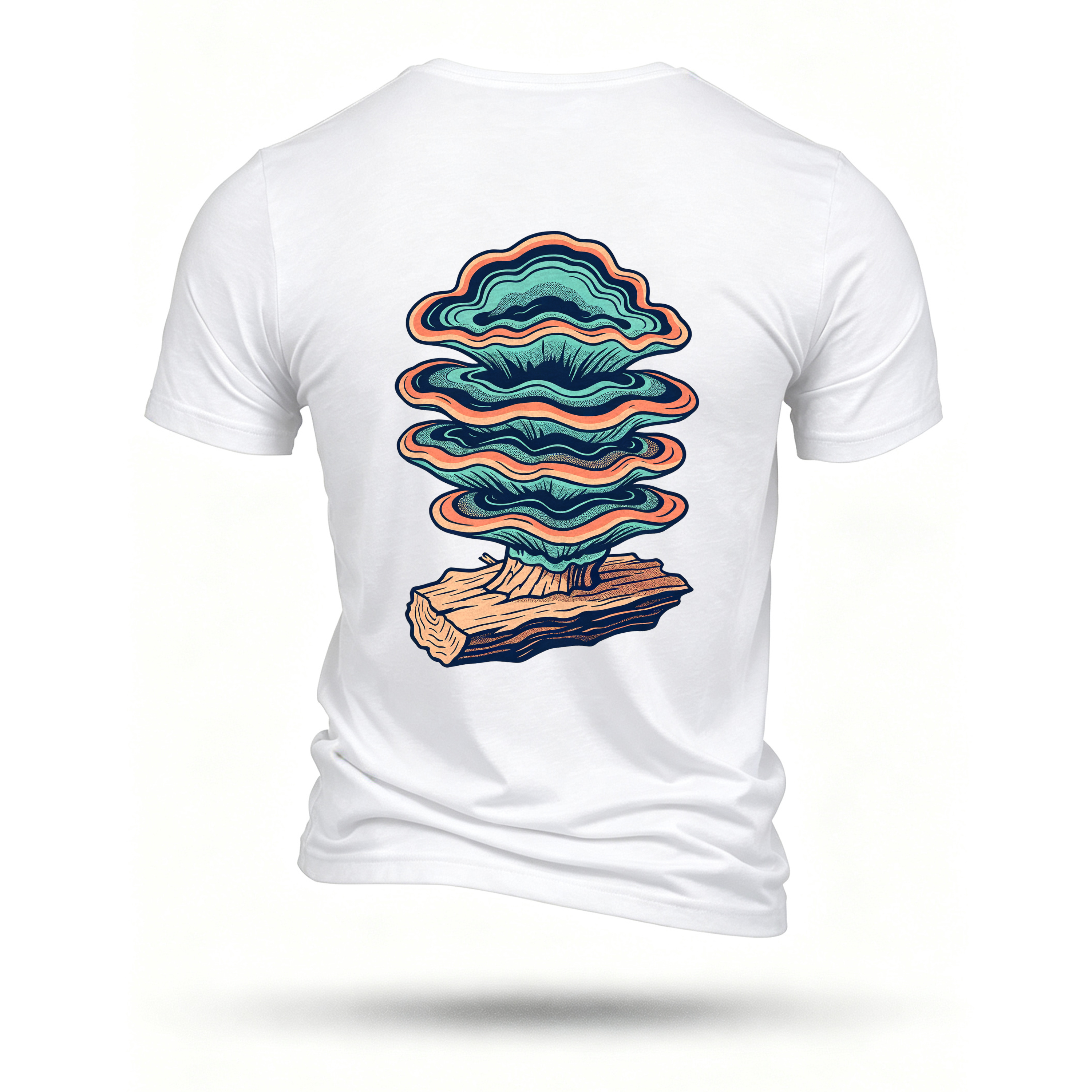 White T-shirt, back print
