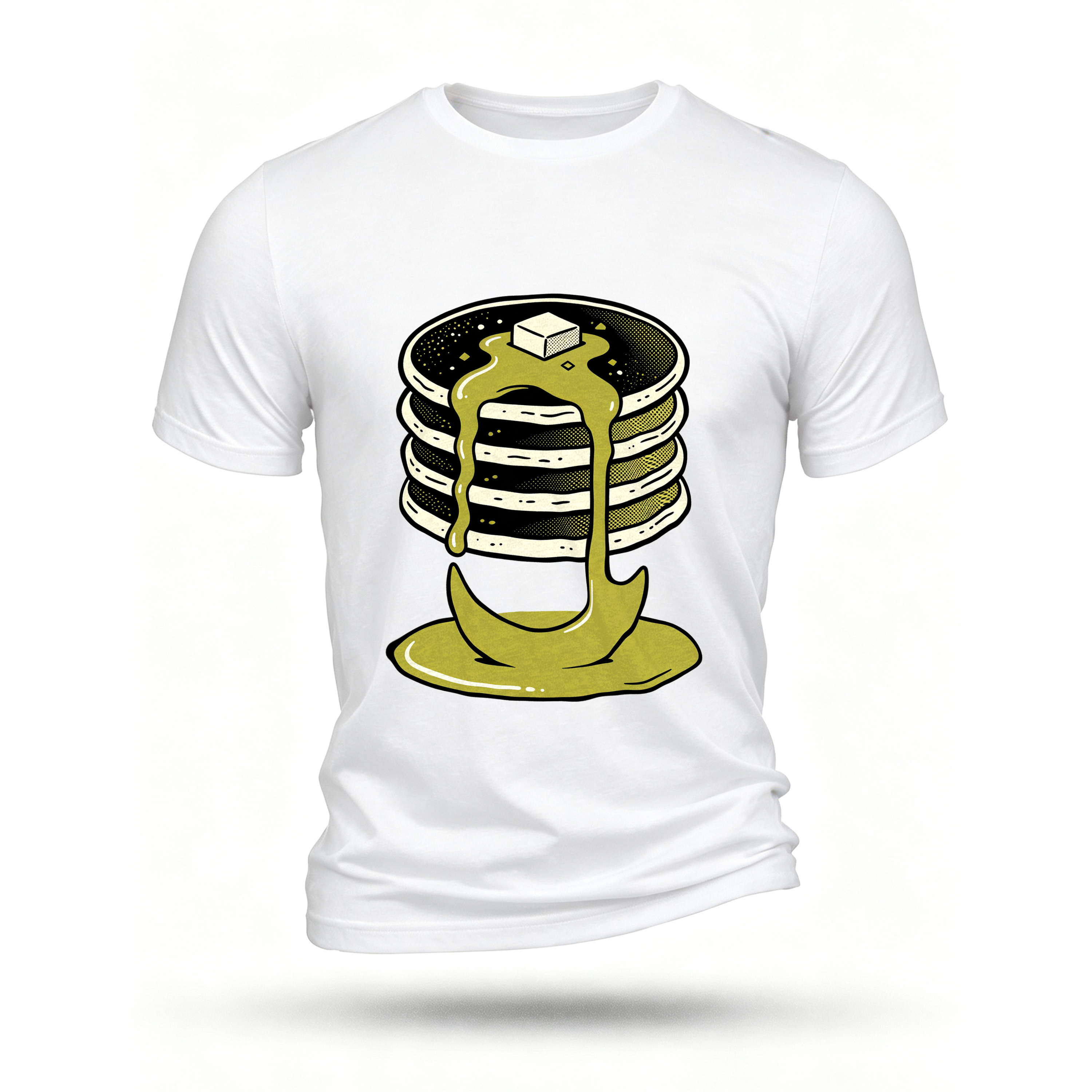White T-shirt, front print