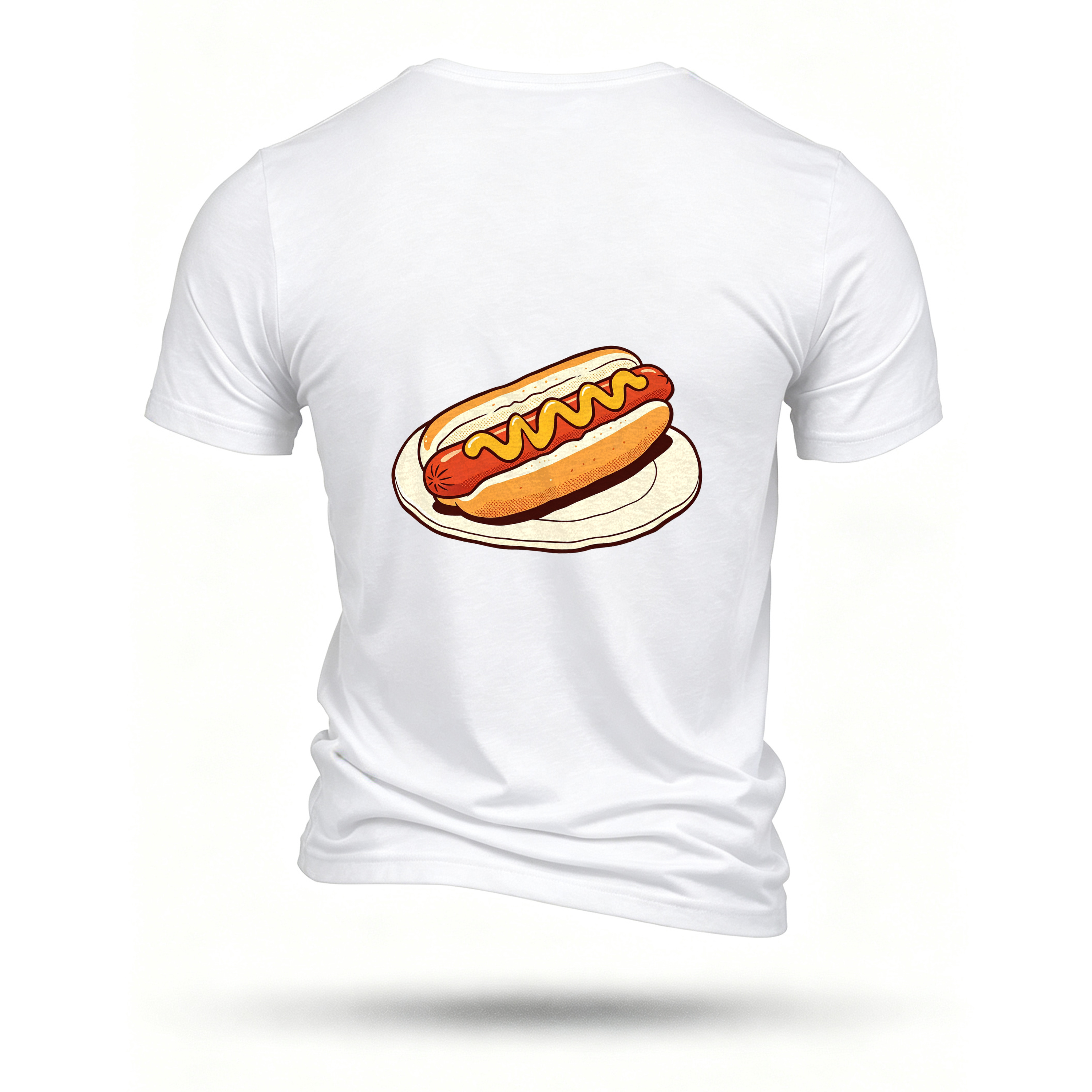 White T-shirt, back print