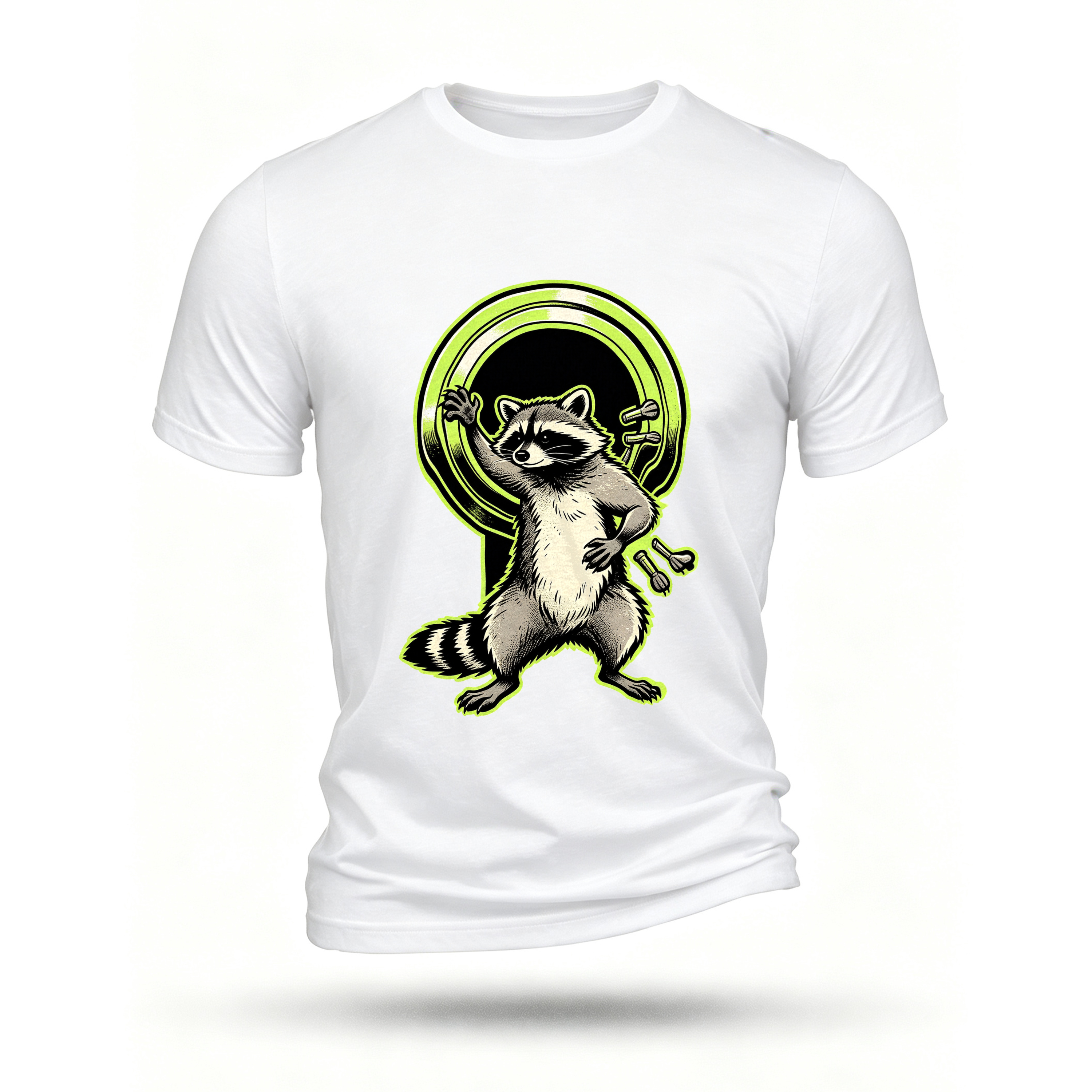 White T-shirt, front print