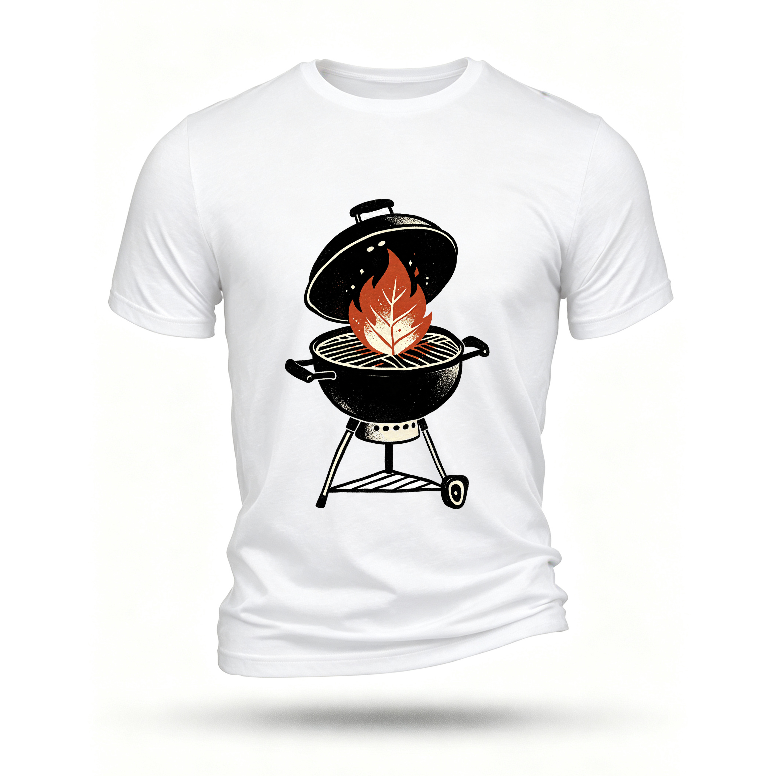 White T-shirt, front print