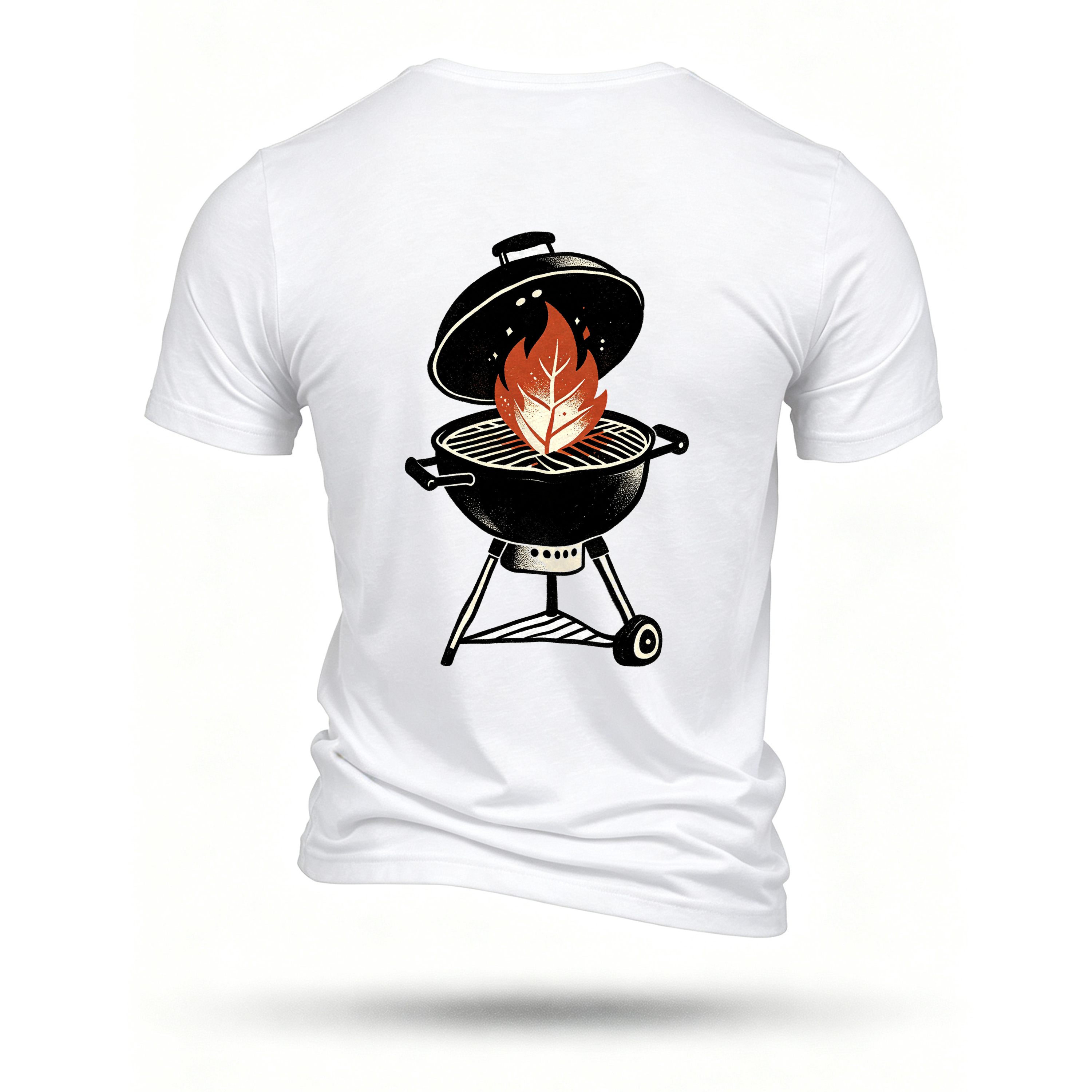 White T-shirt, back print