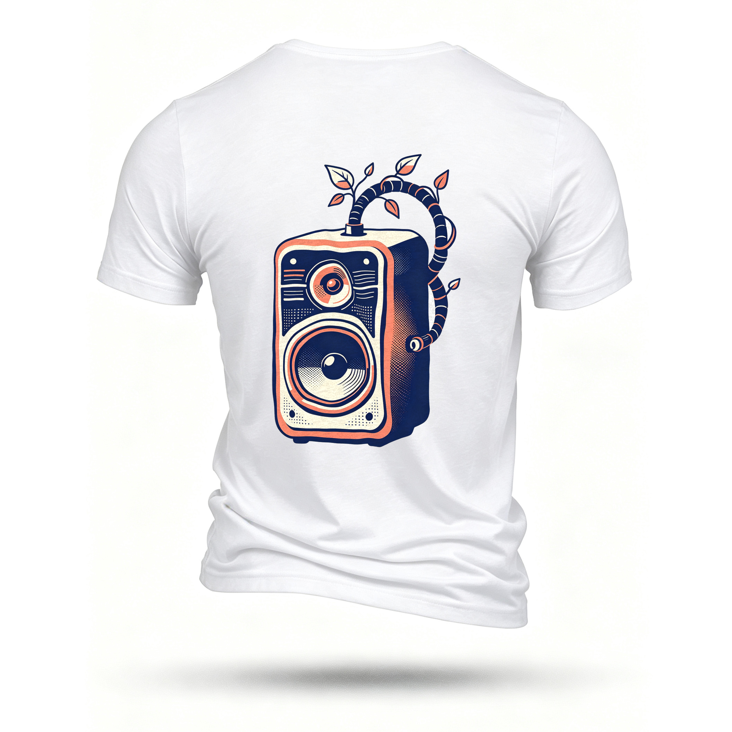 White T-shirt, back print