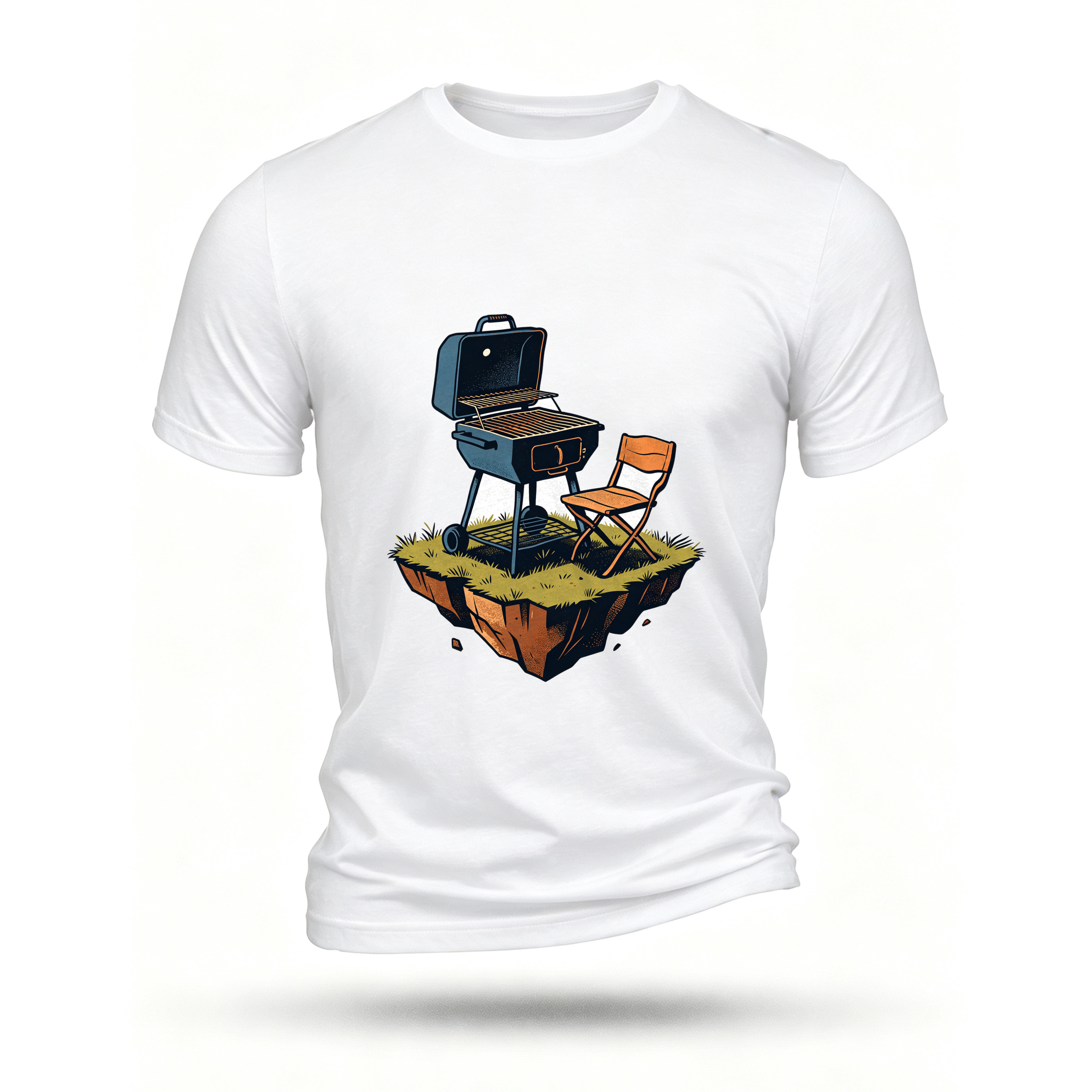 White T-shirt, front print