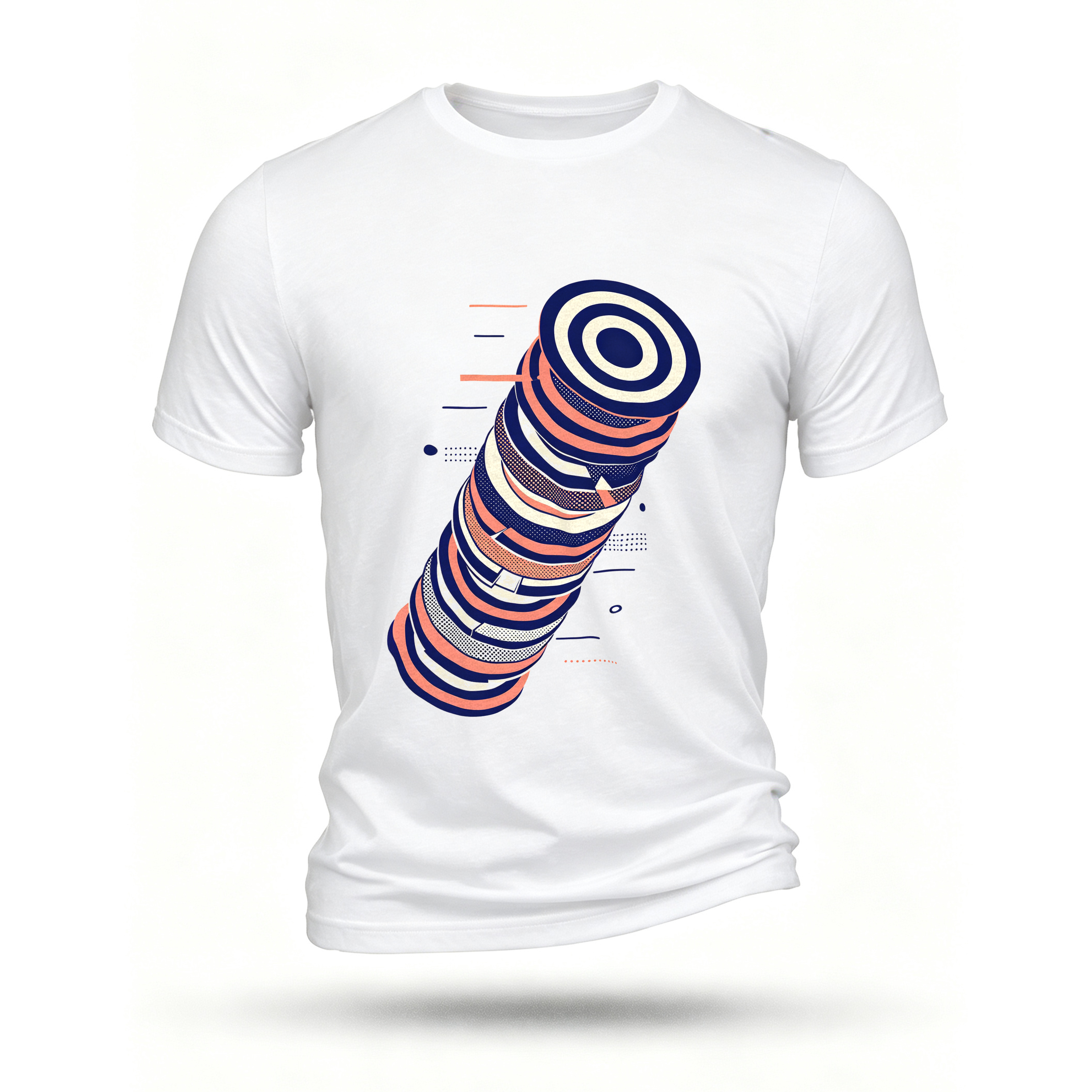 White T-shirt, front print