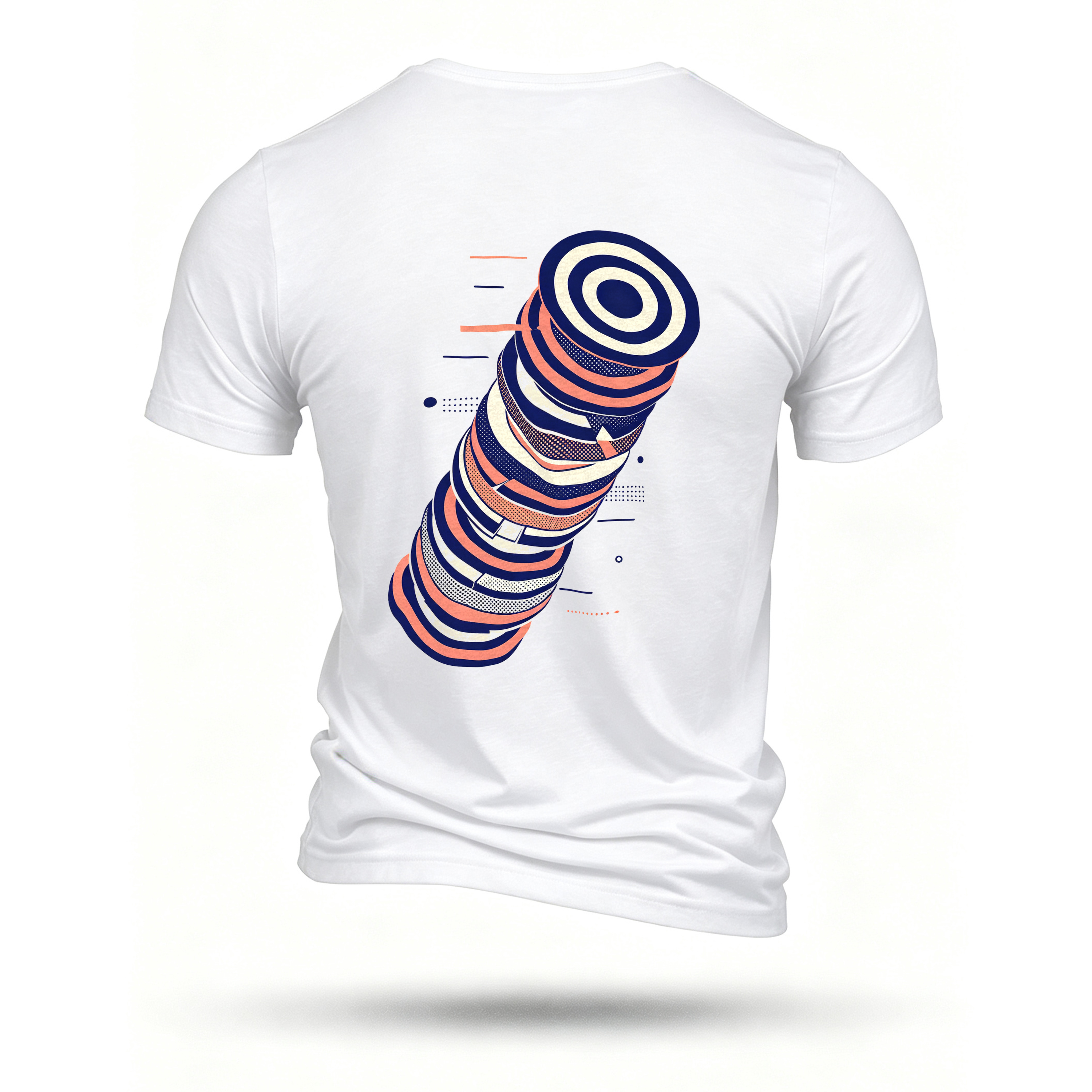 White T-shirt, back print