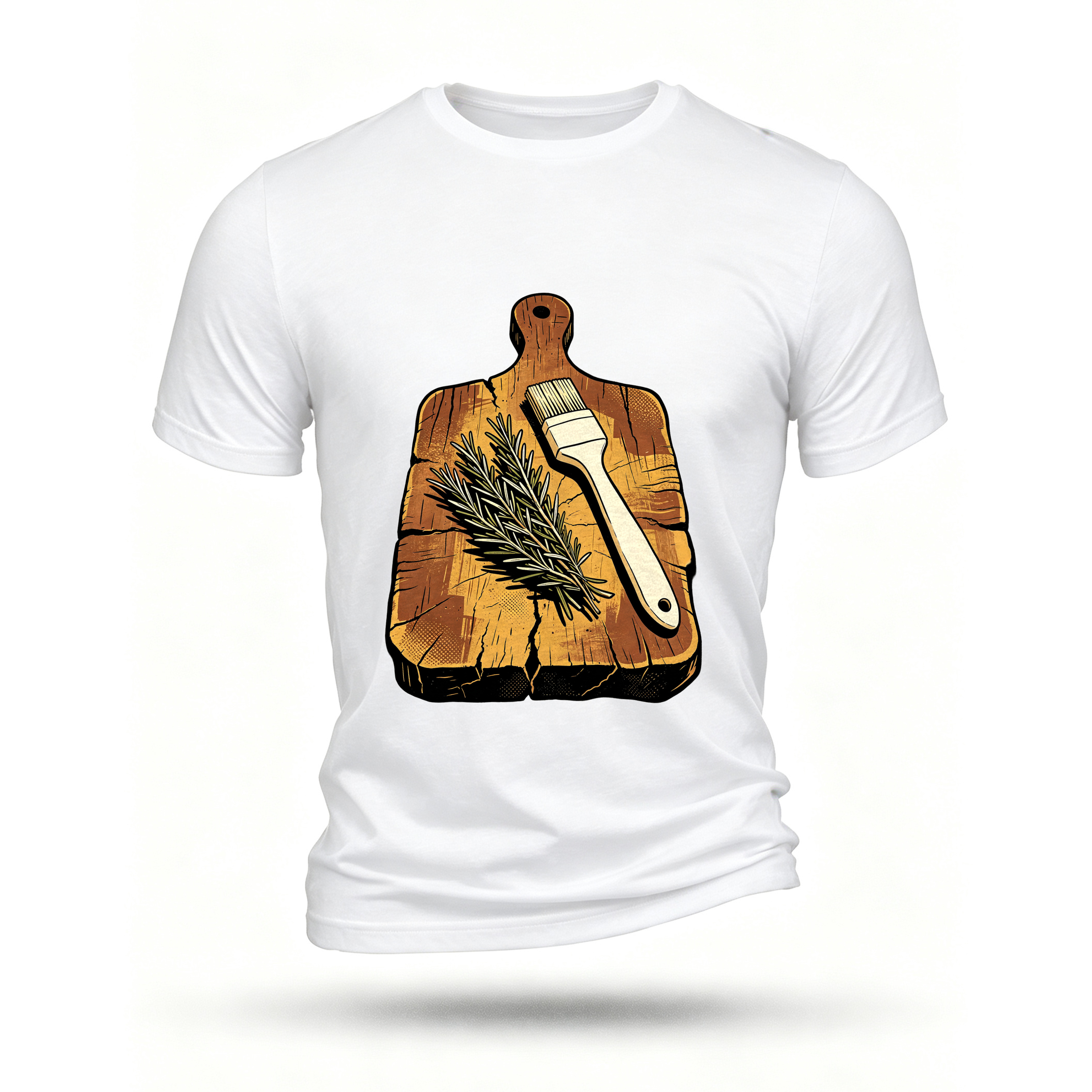 White T-shirt, front print