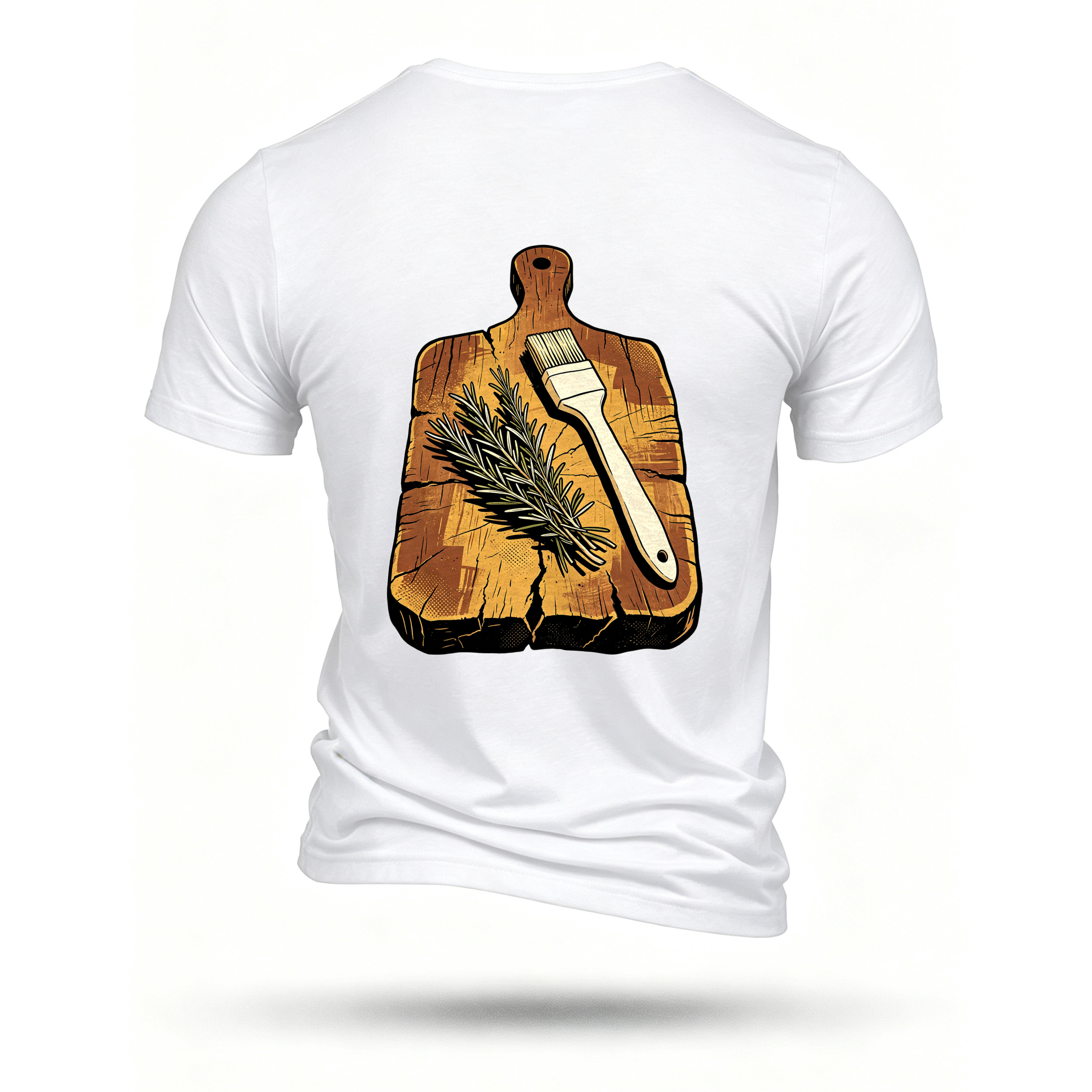 White T-shirt, back print