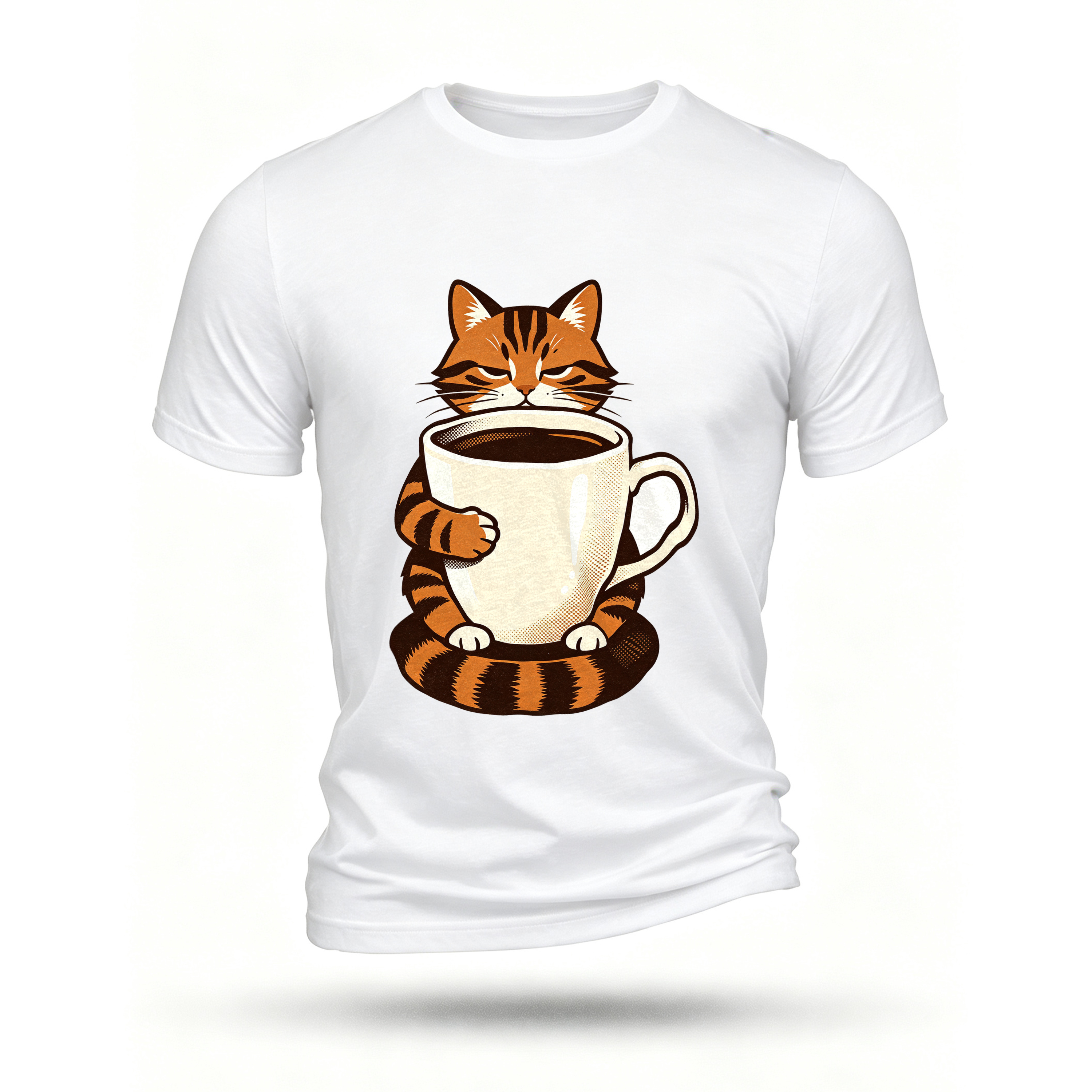 White T-shirt, front print