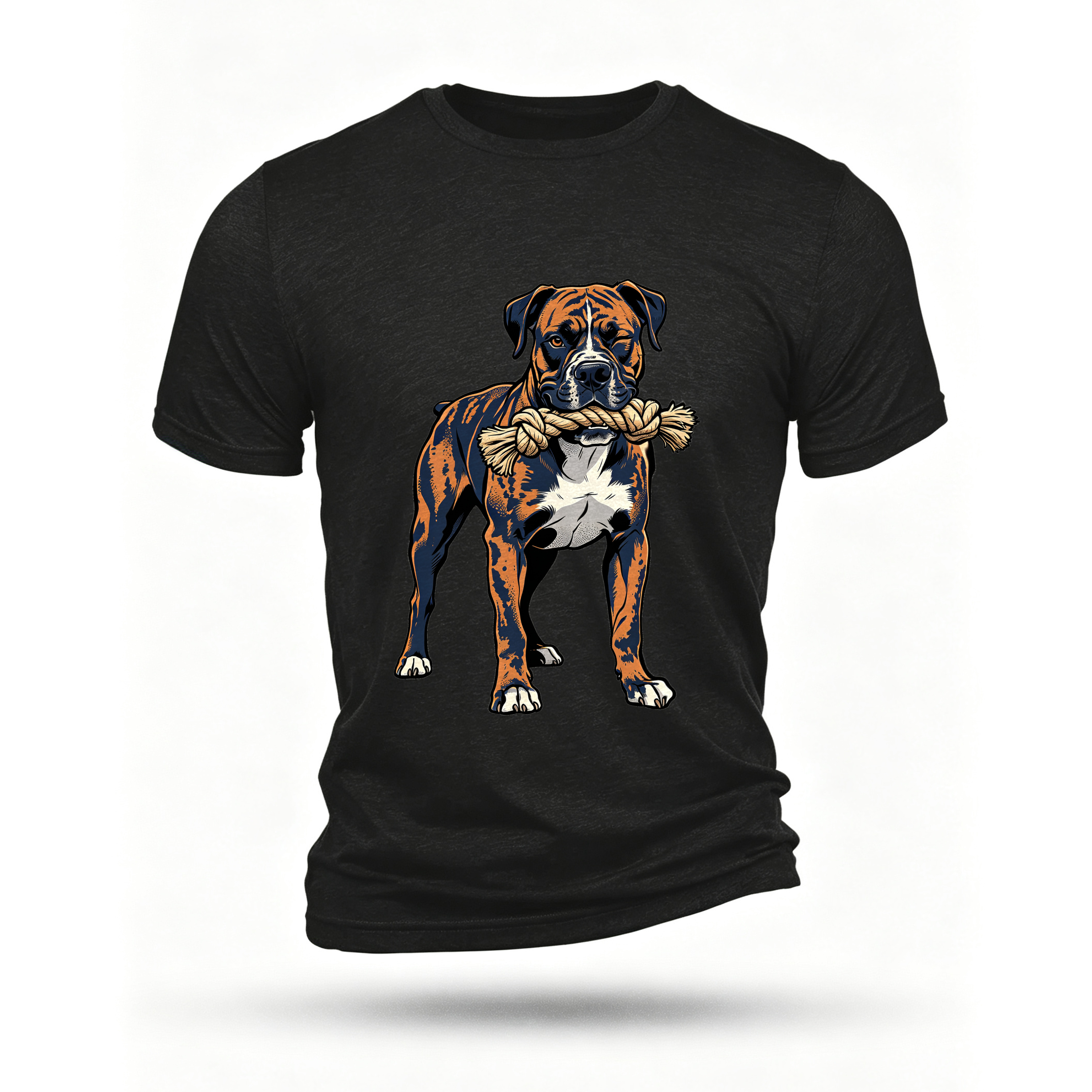 Black T-shirt, front print