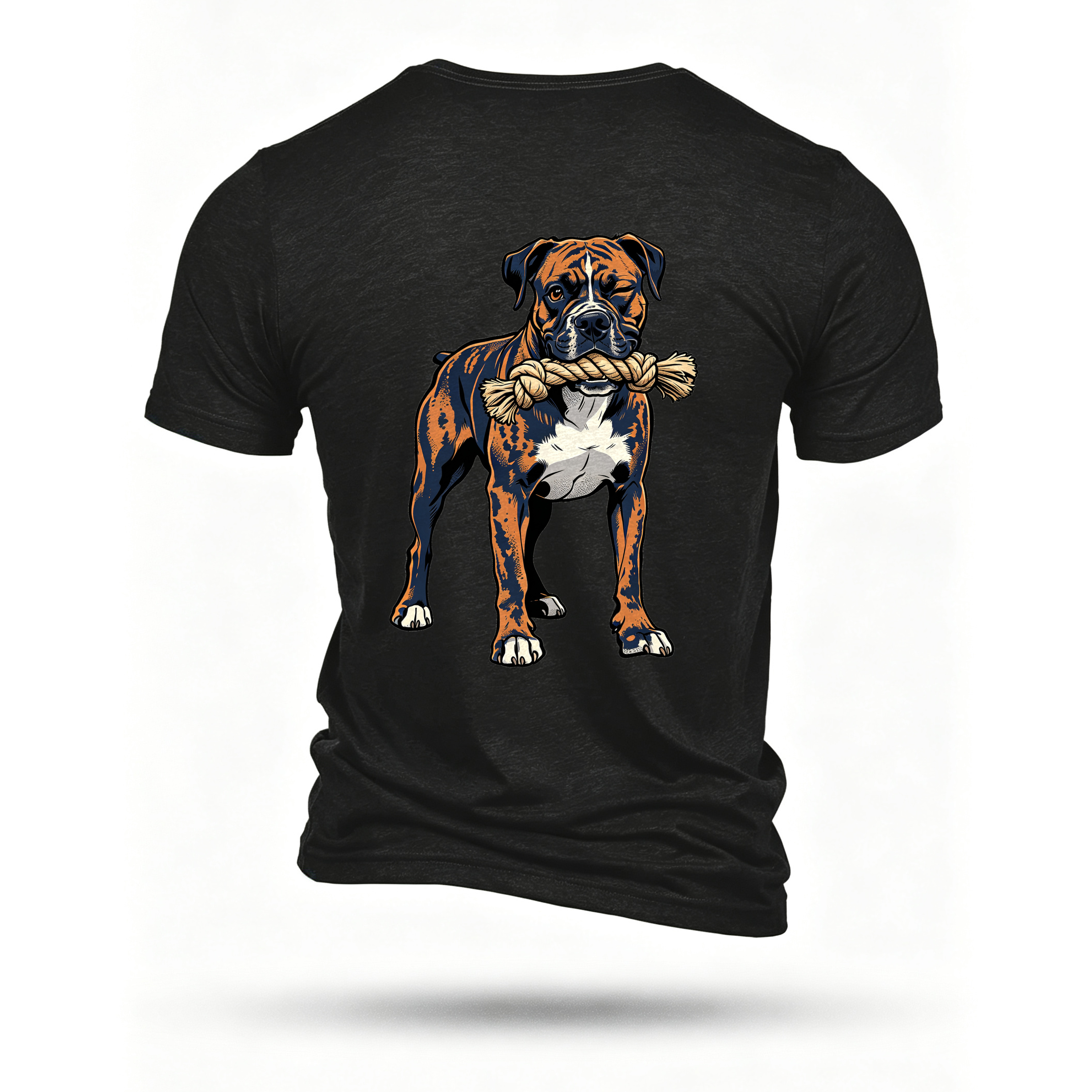 Black T-shirt, back print