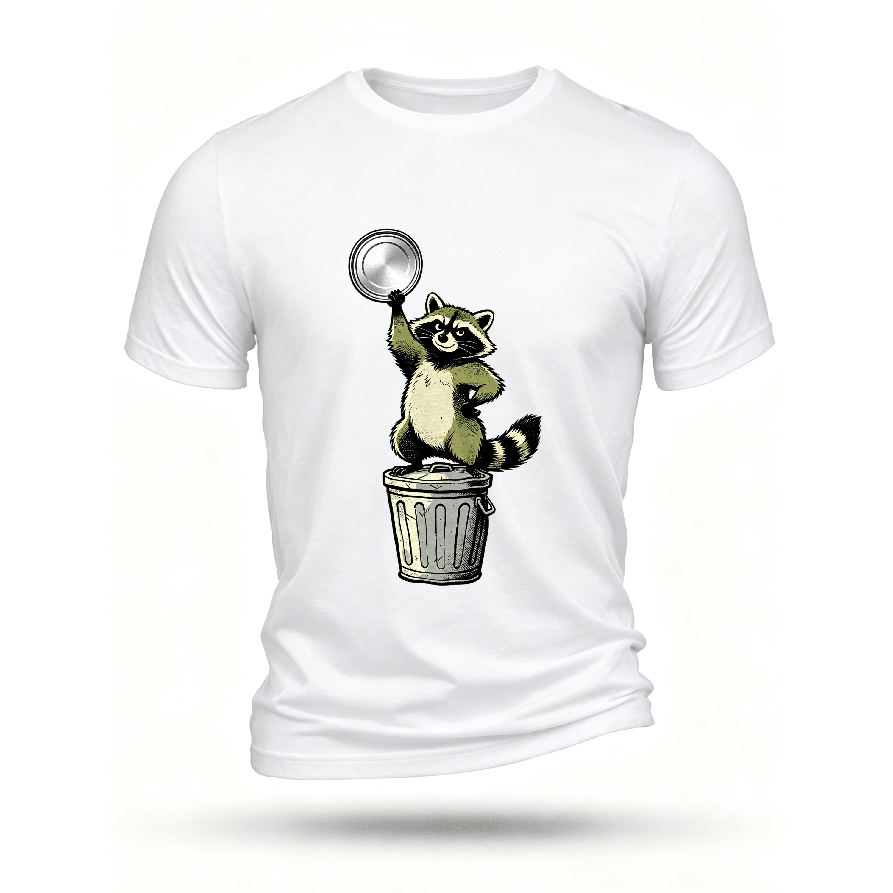White T-shirt, front print