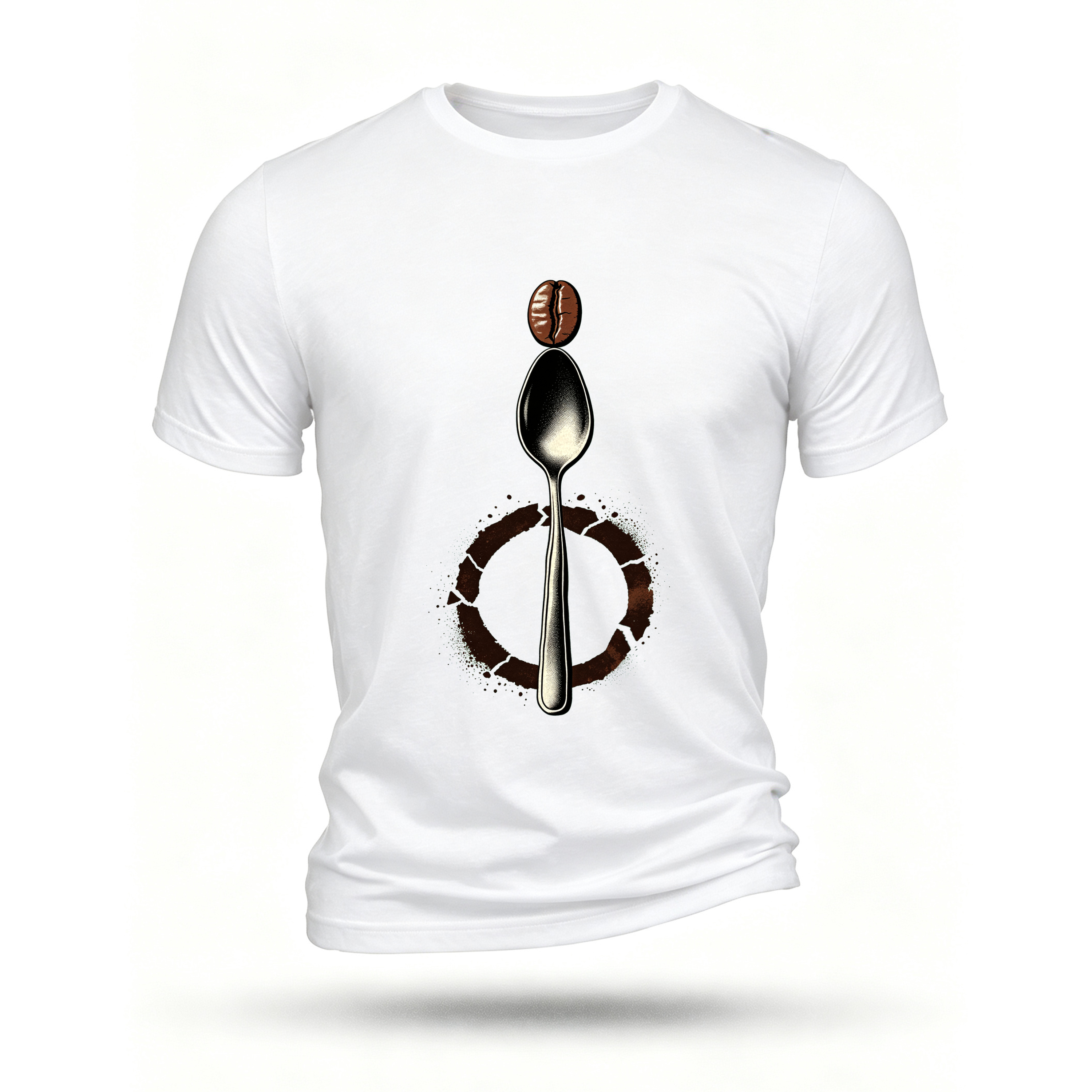 White T-shirt, front print