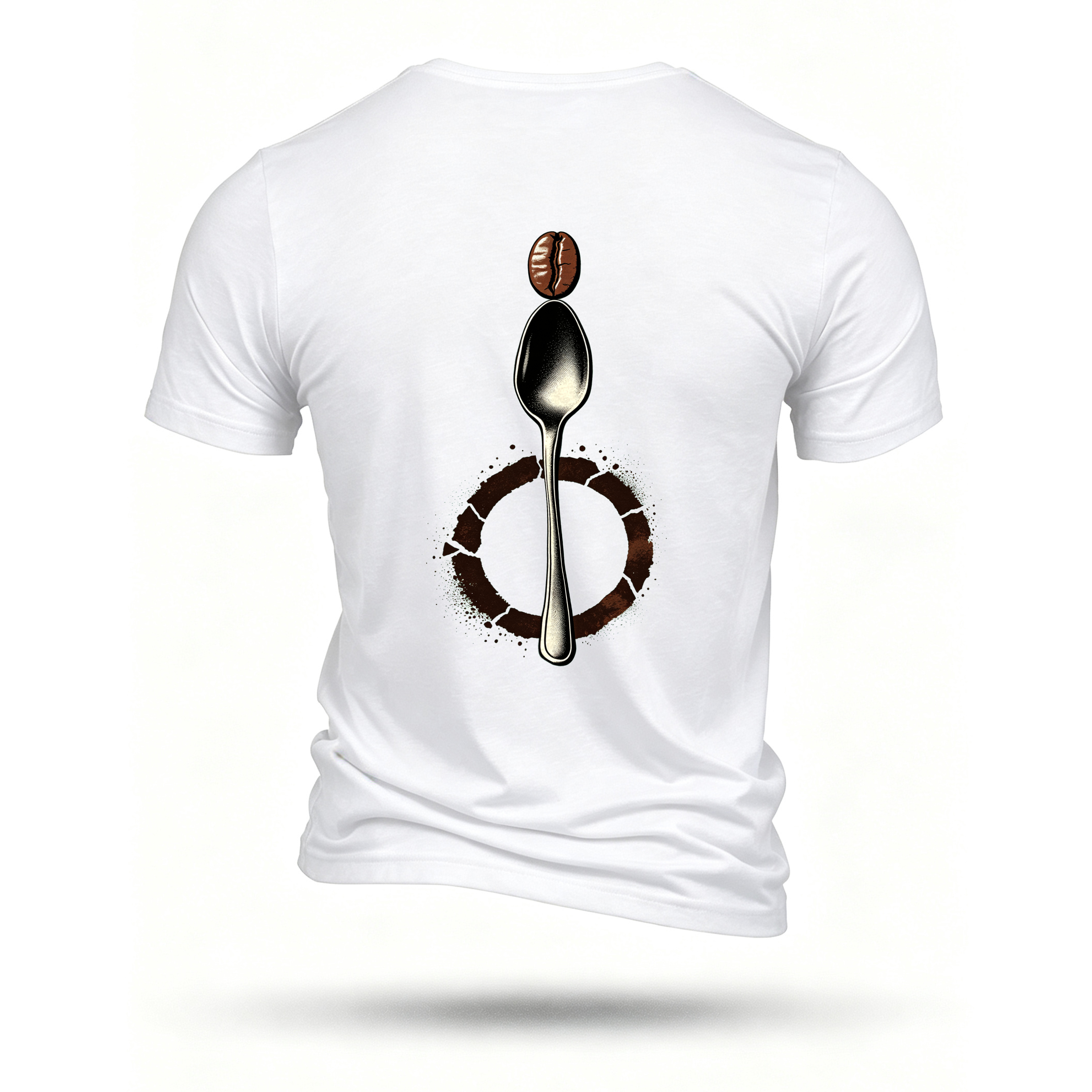 White T-shirt, back print