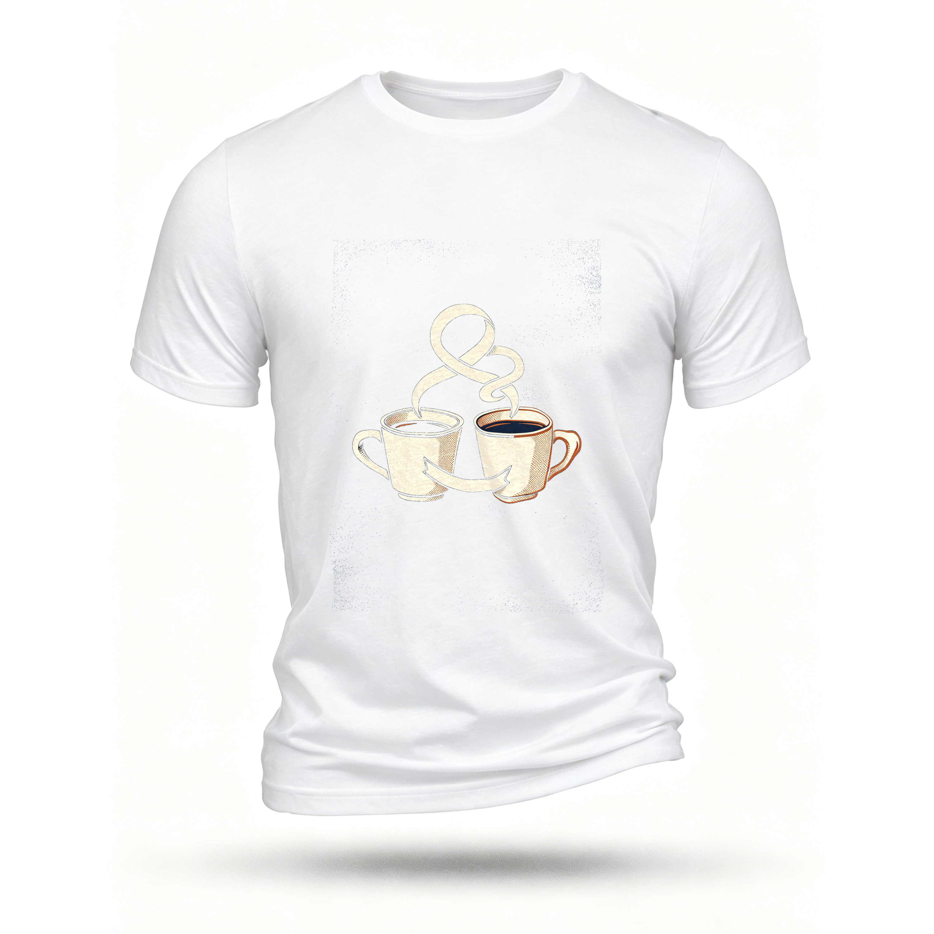 White T-shirt, front print