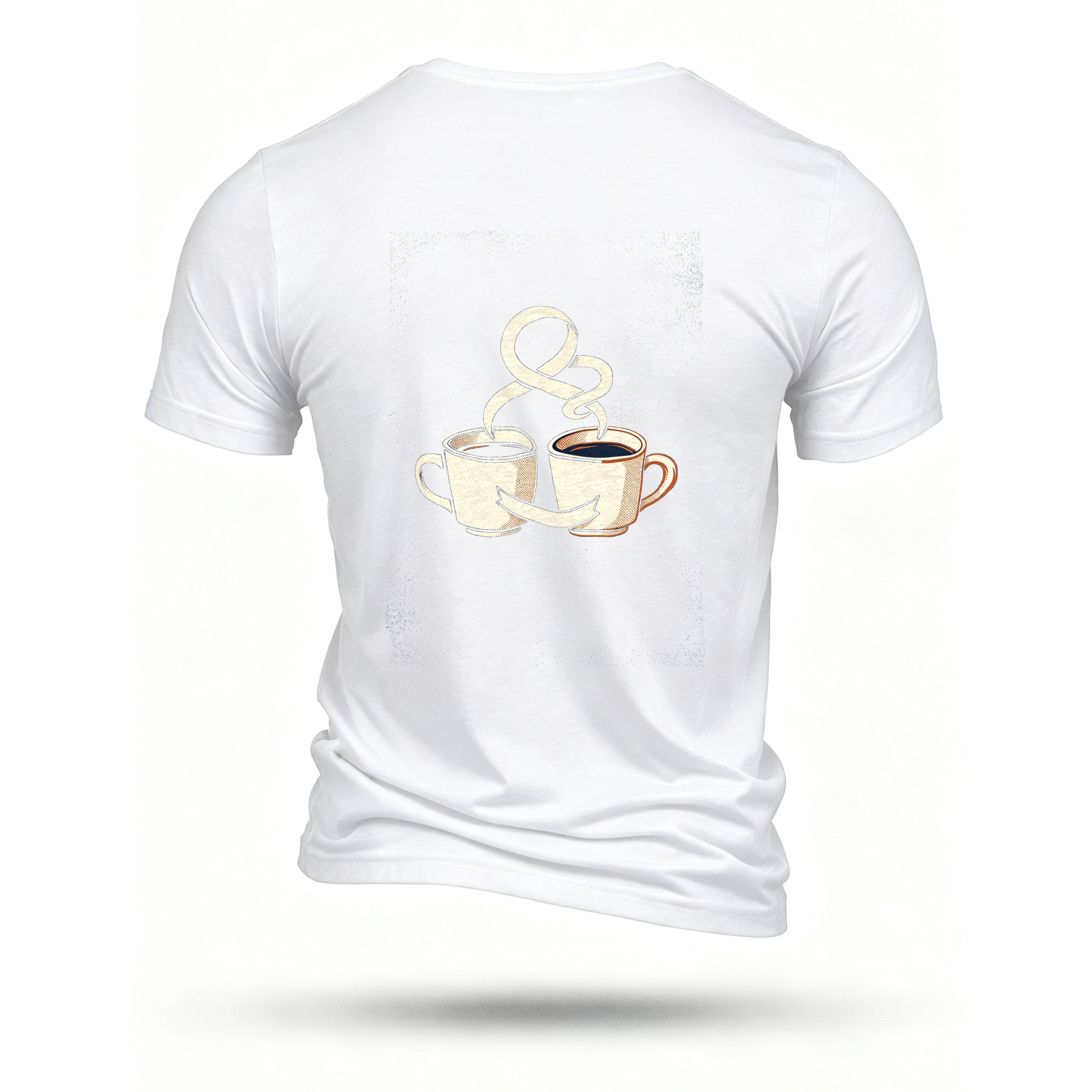 White T-shirt, back print