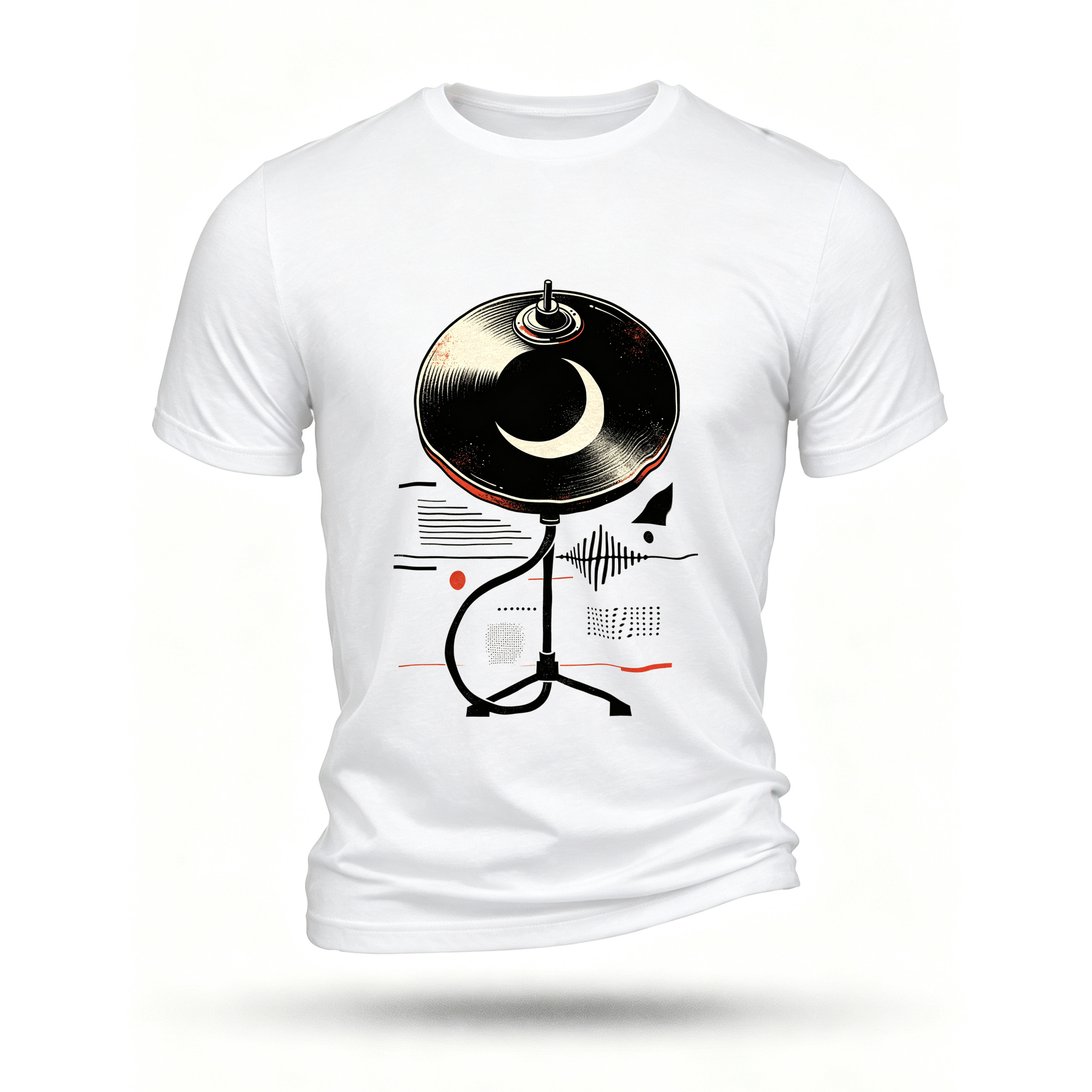 White T-shirt, front print
