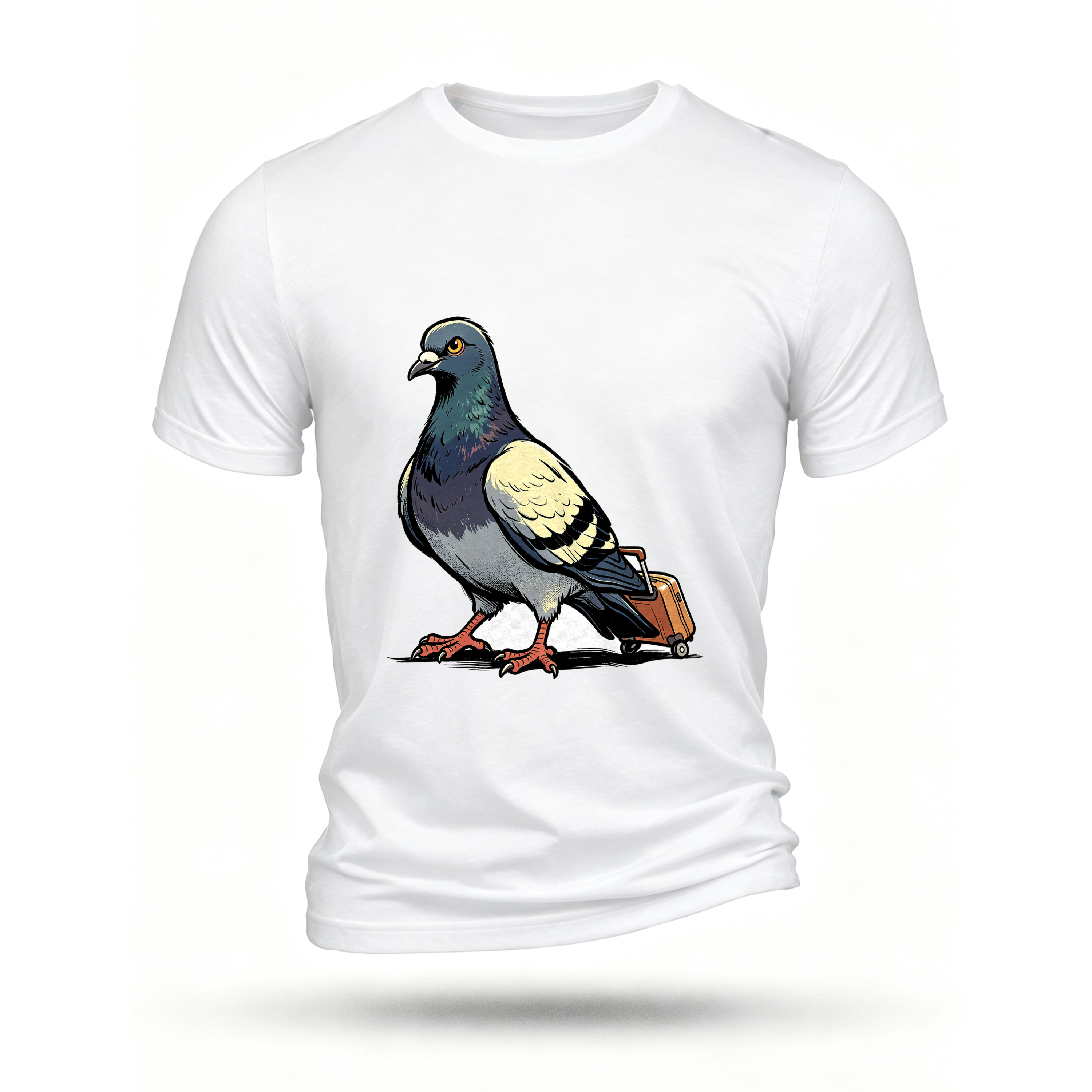 White T-shirt, front print