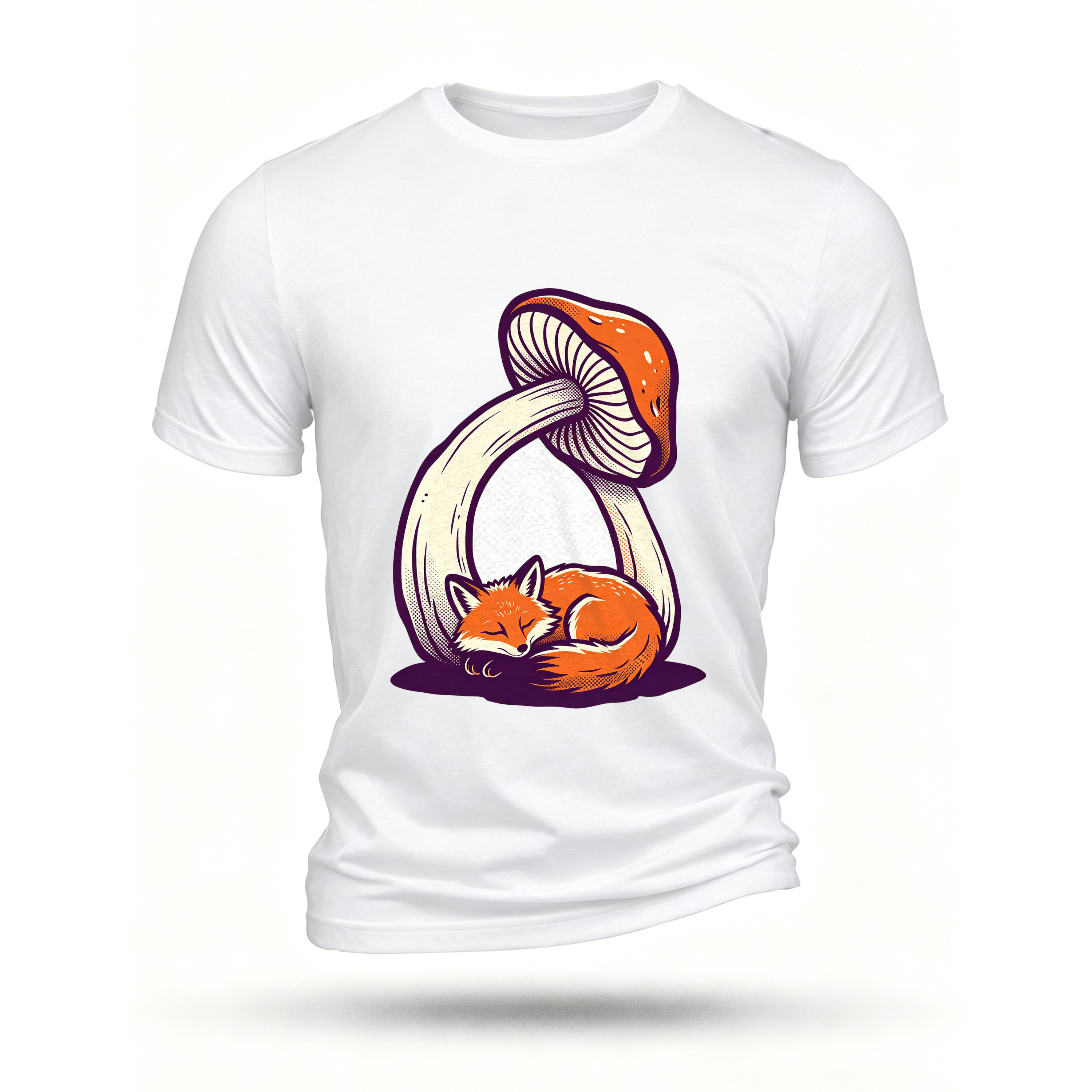 White T-shirt, front print