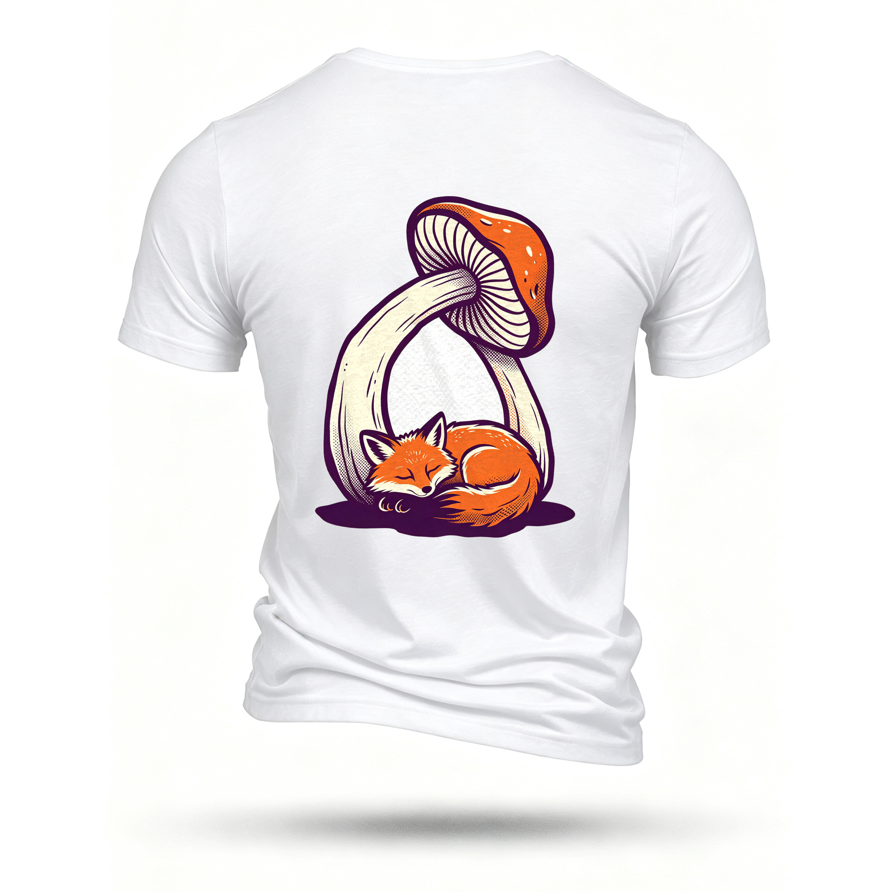 White T-shirt, back print