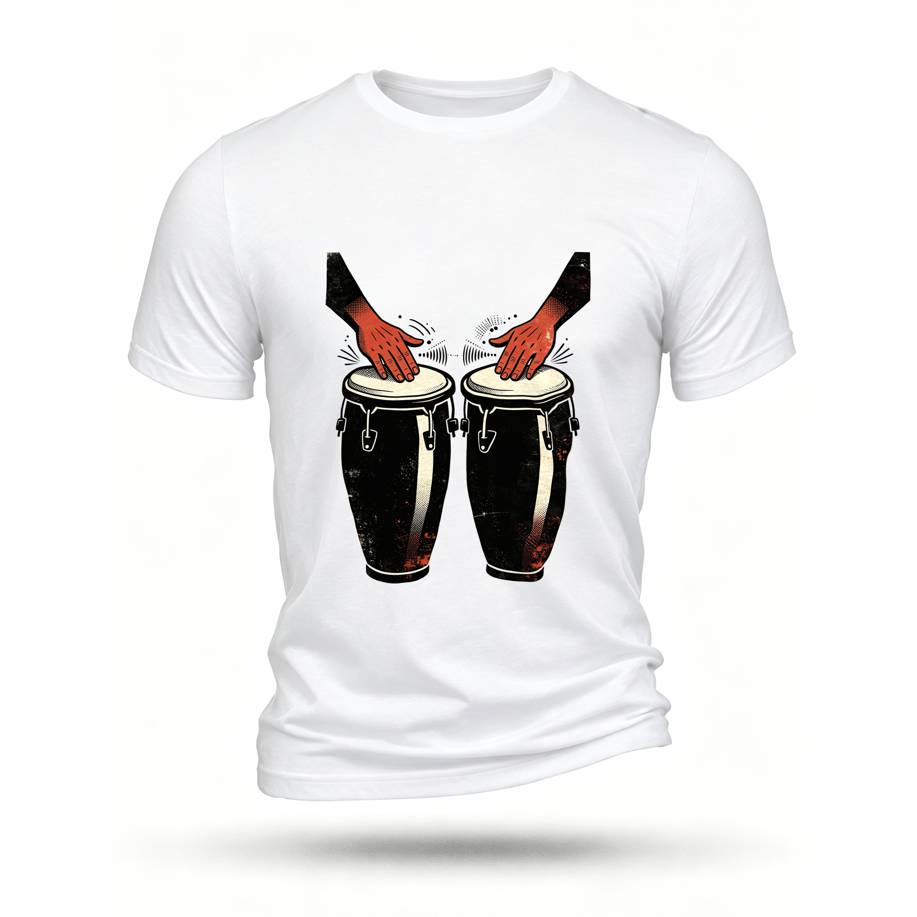 White T-shirt, front print