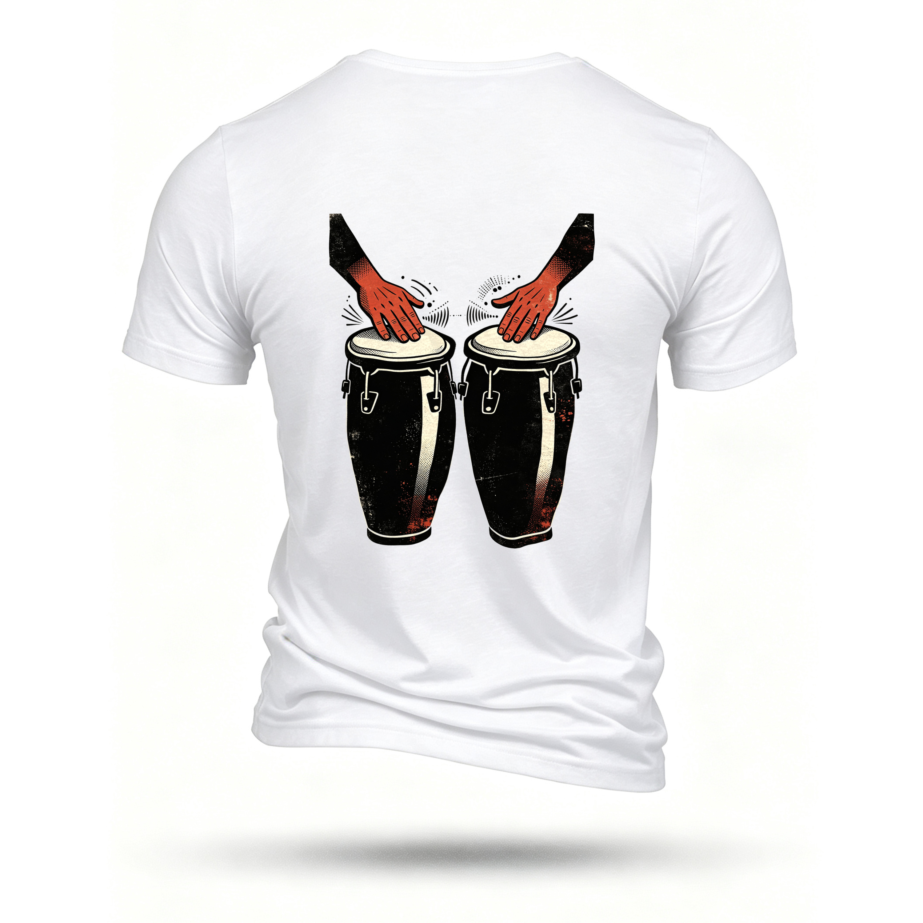 White T-shirt, back print