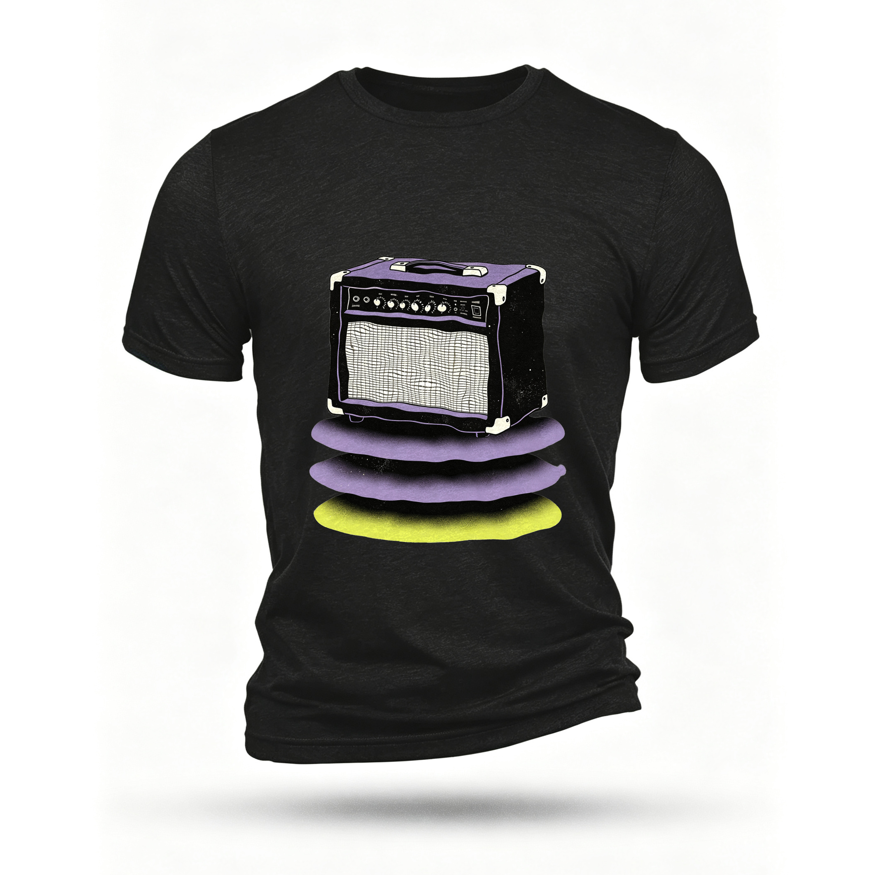Black T-shirt, front print