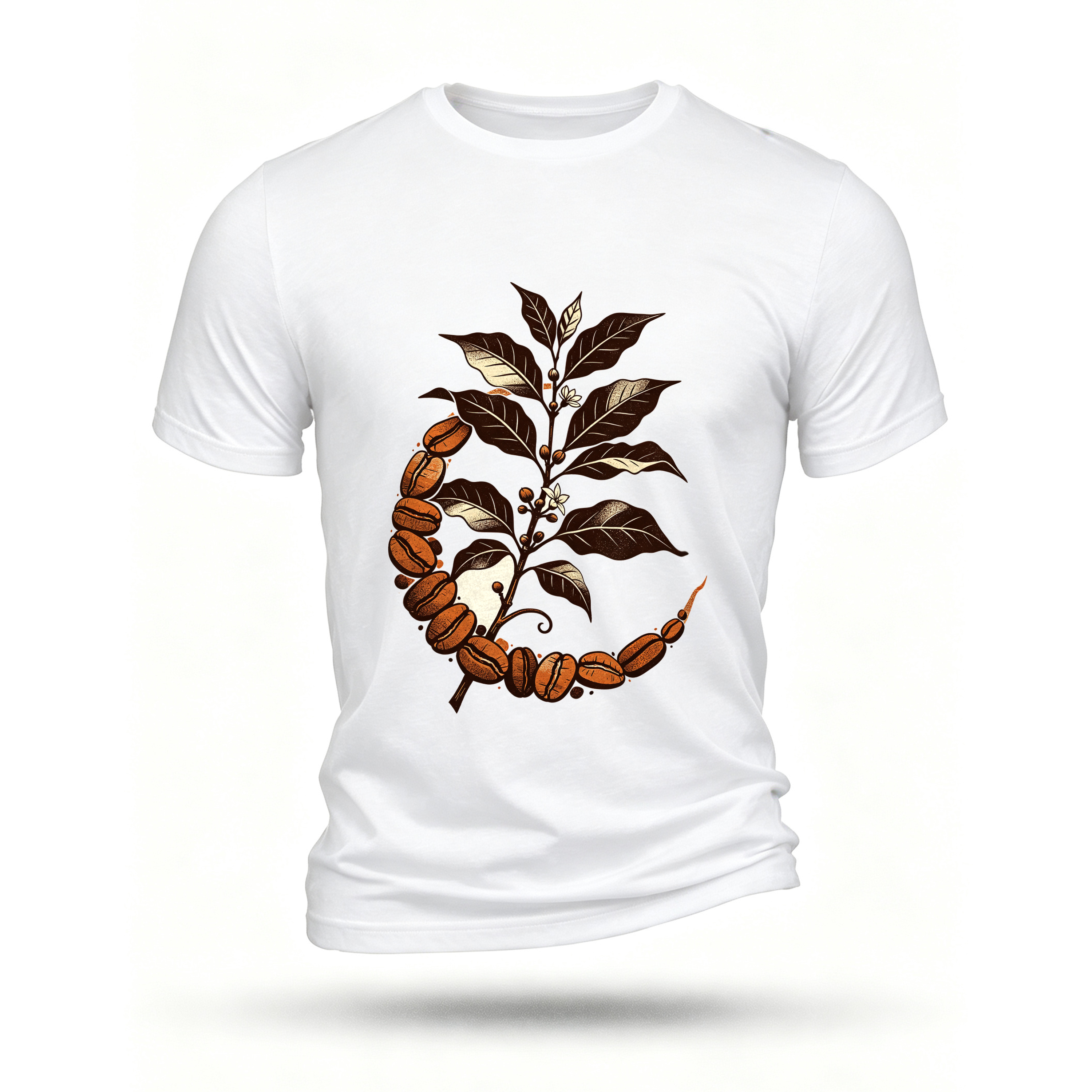White T-shirt, front print