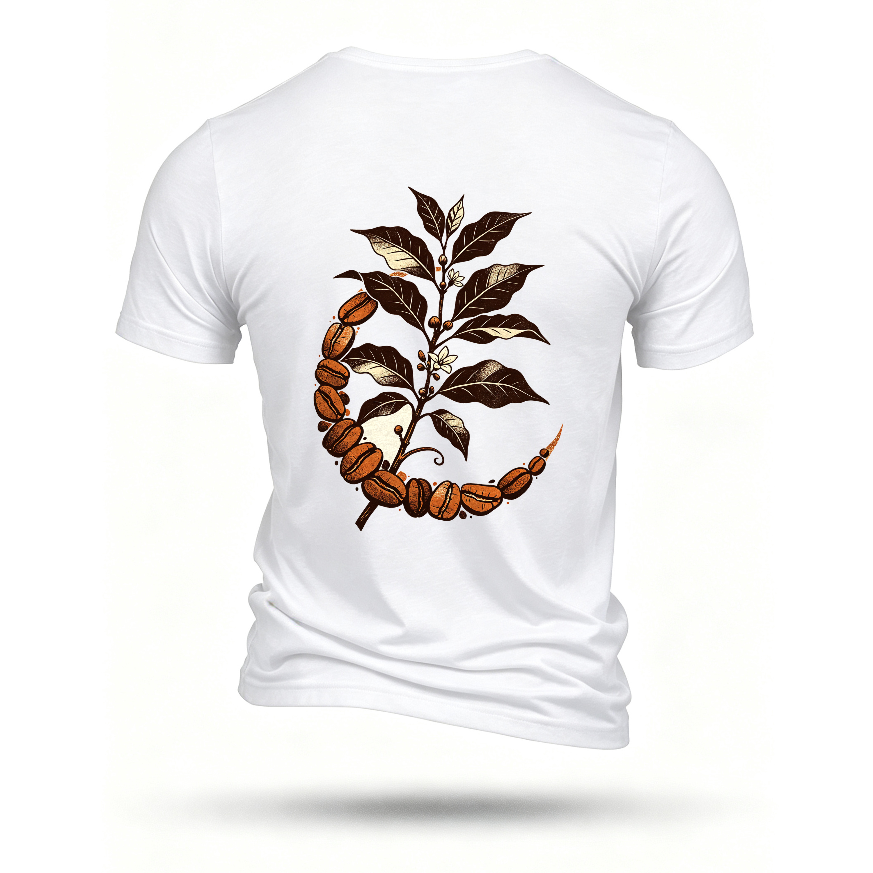 White T-shirt, back print