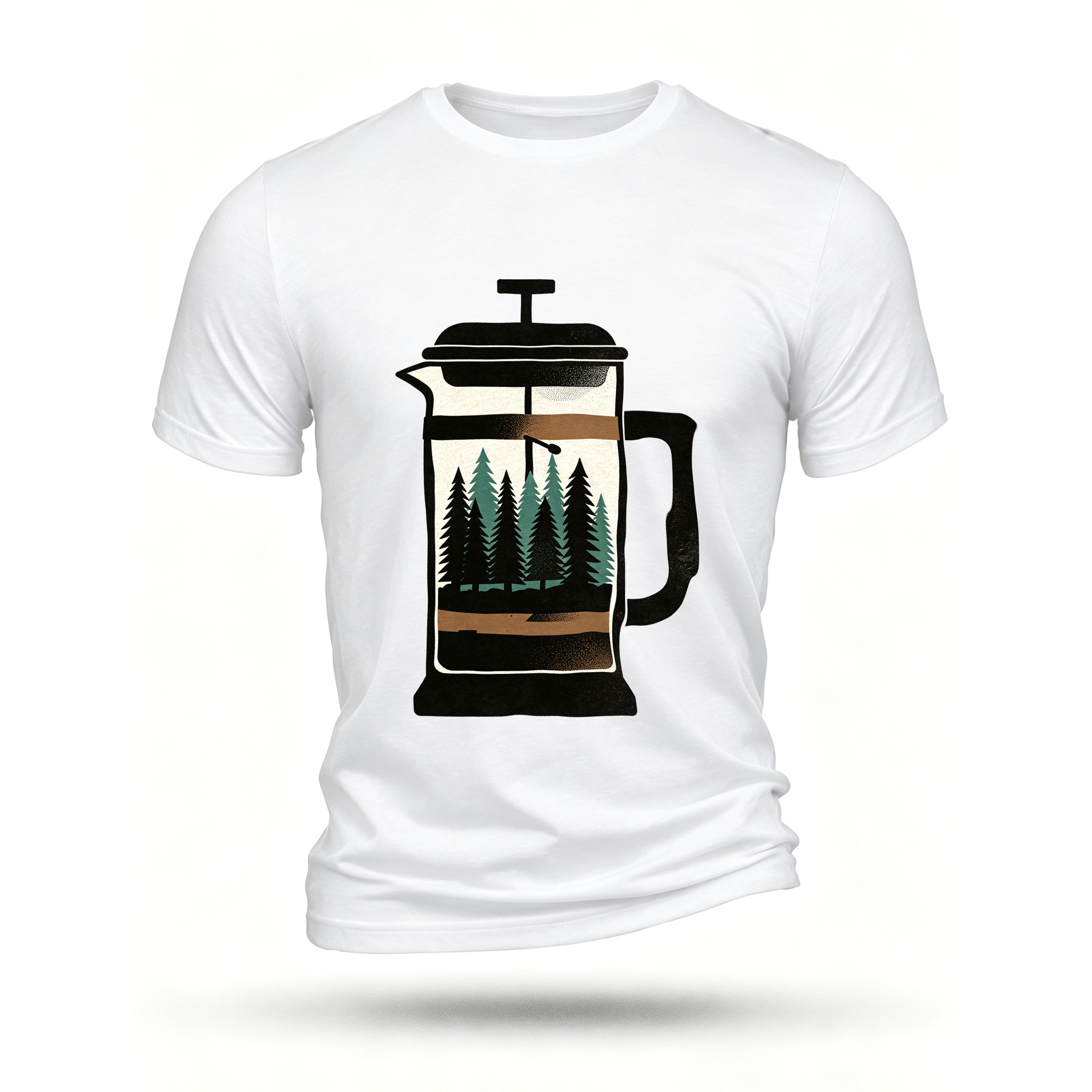 White T-shirt, front print