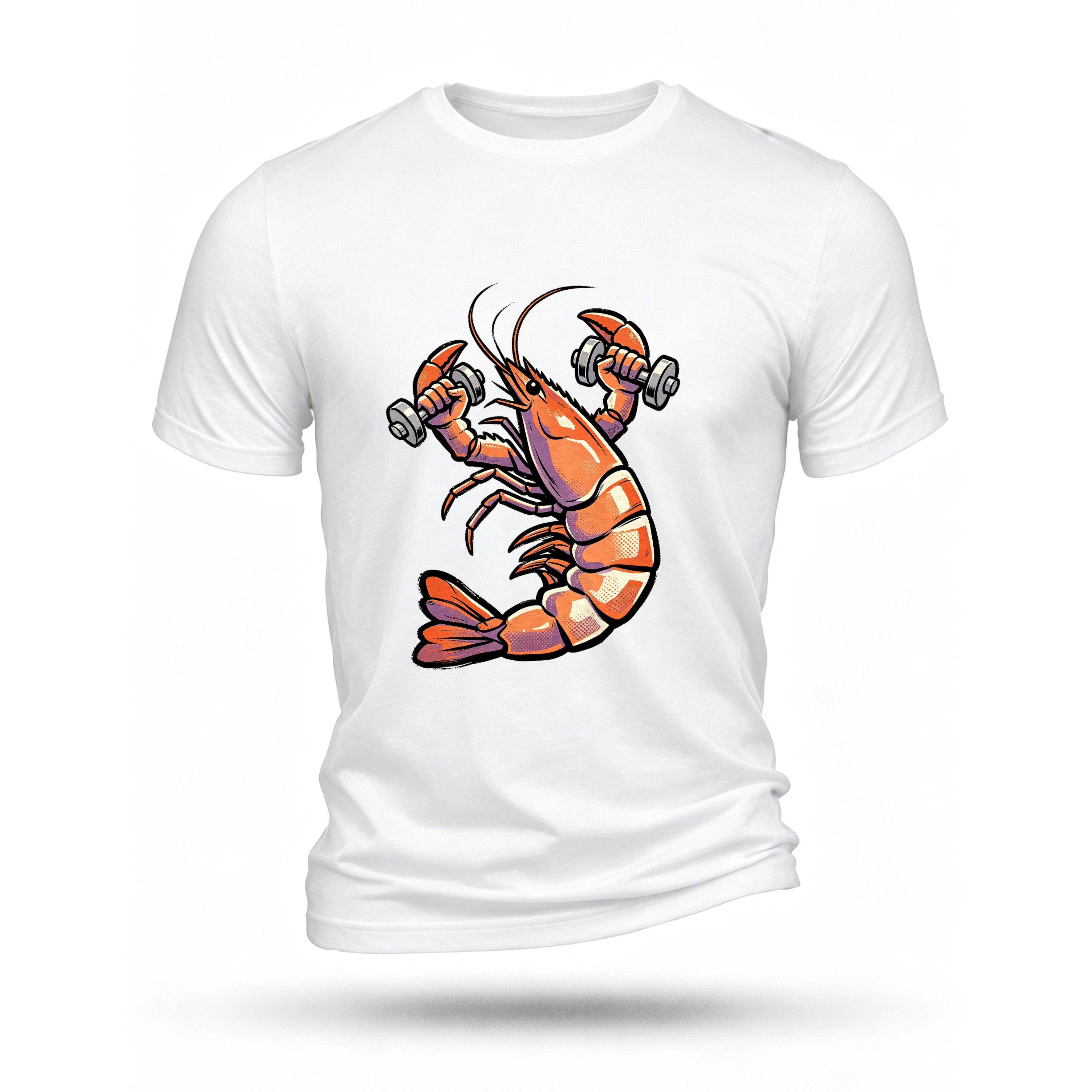 White T-shirt, front print