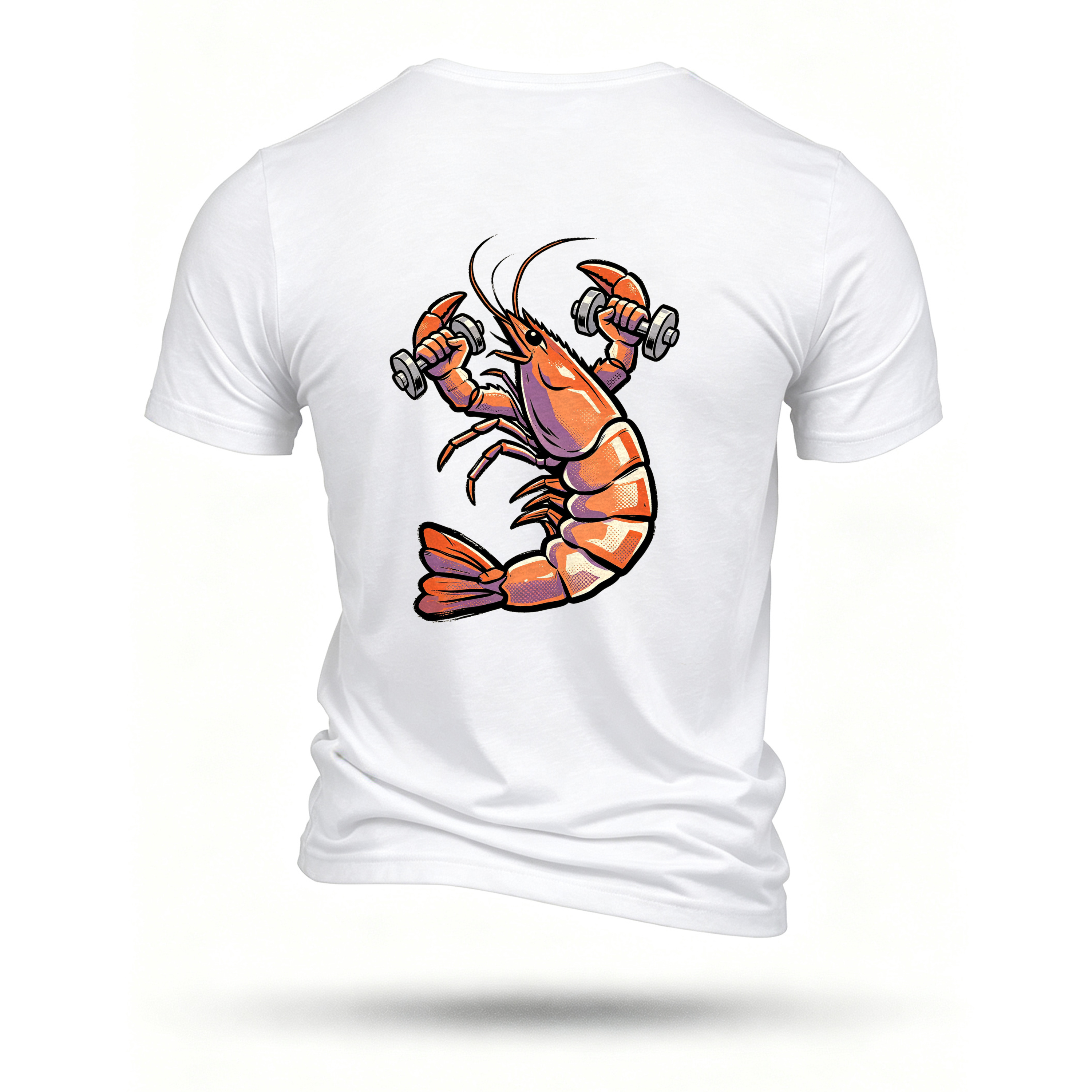White T-shirt, back print