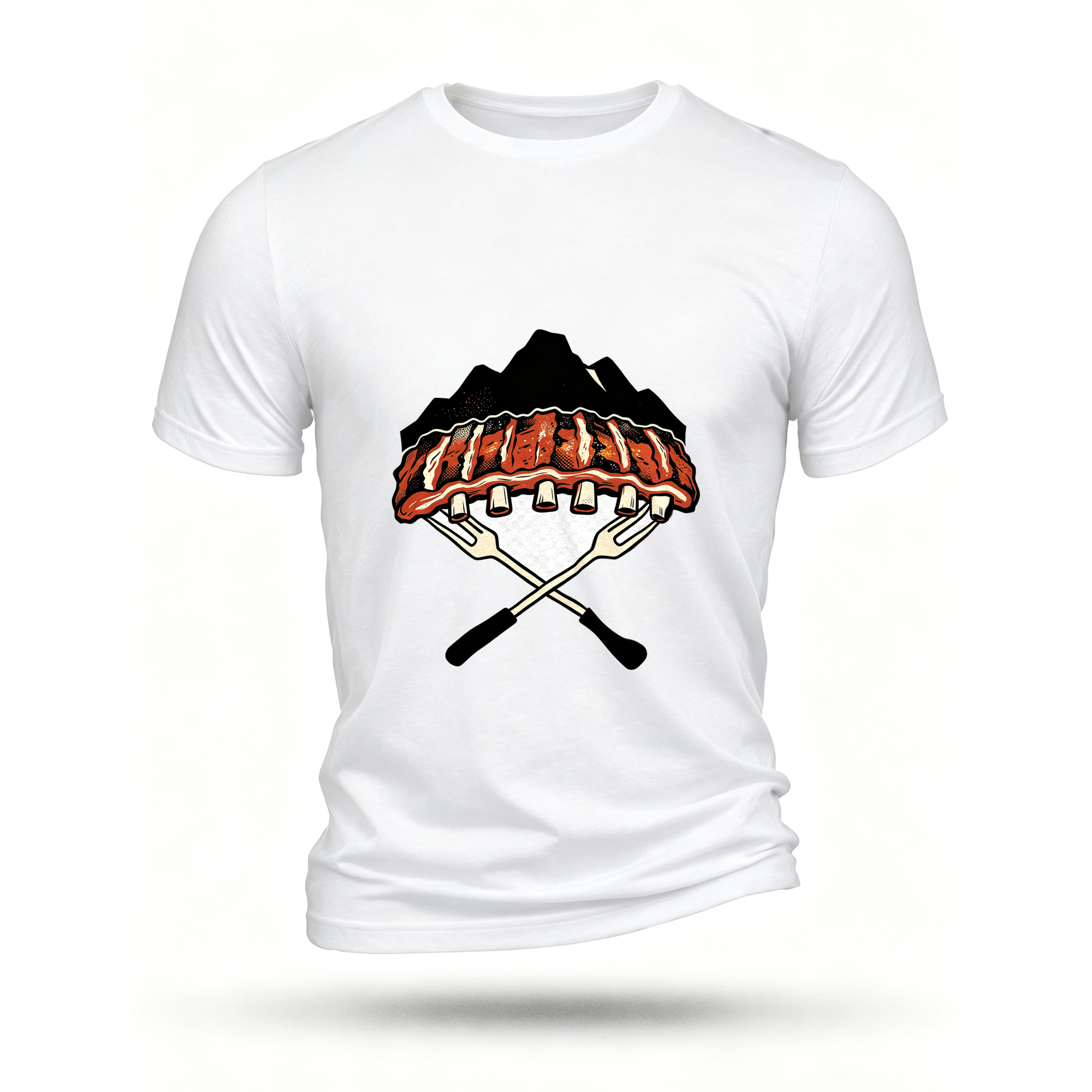 White T-shirt, front print