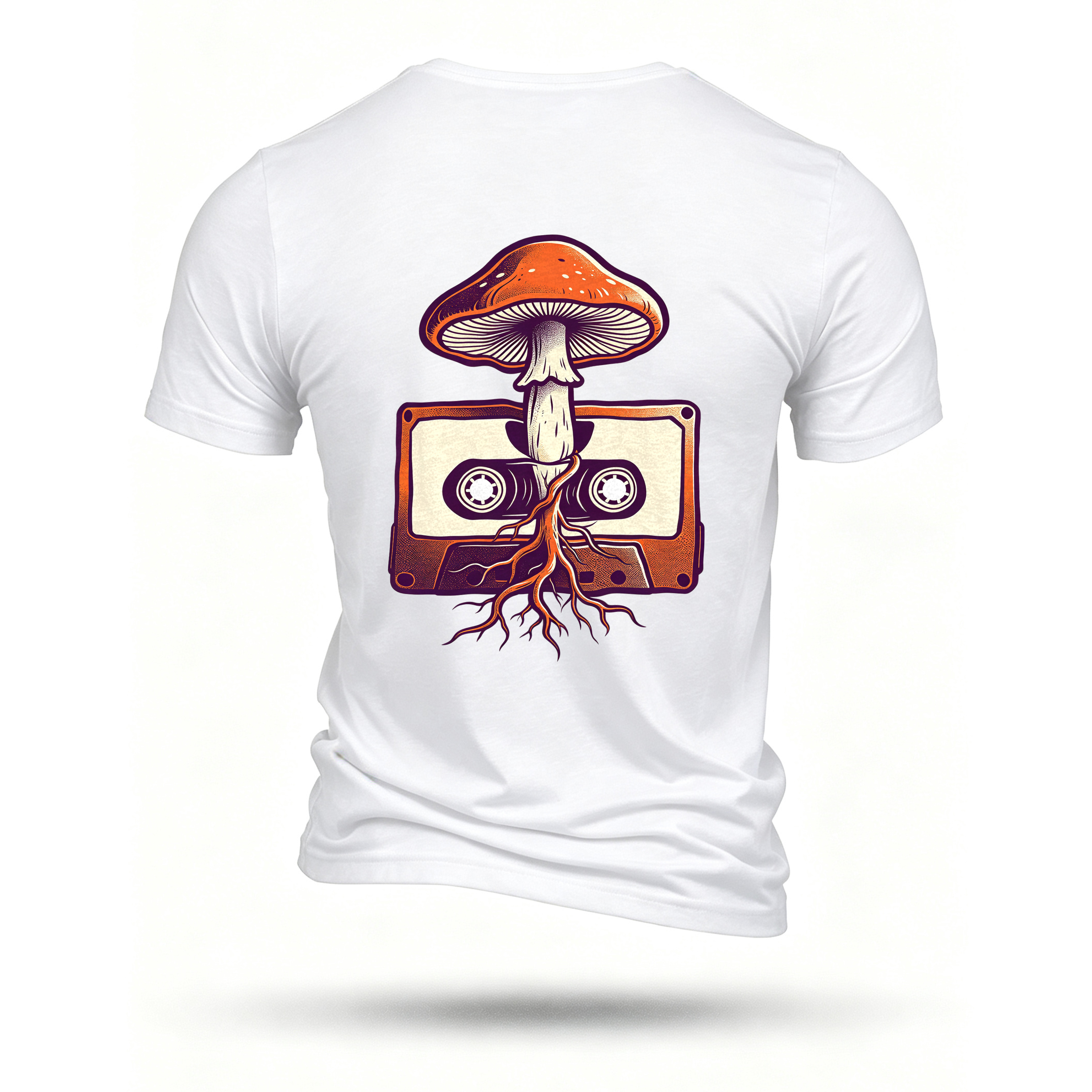 White T-shirt, back print
