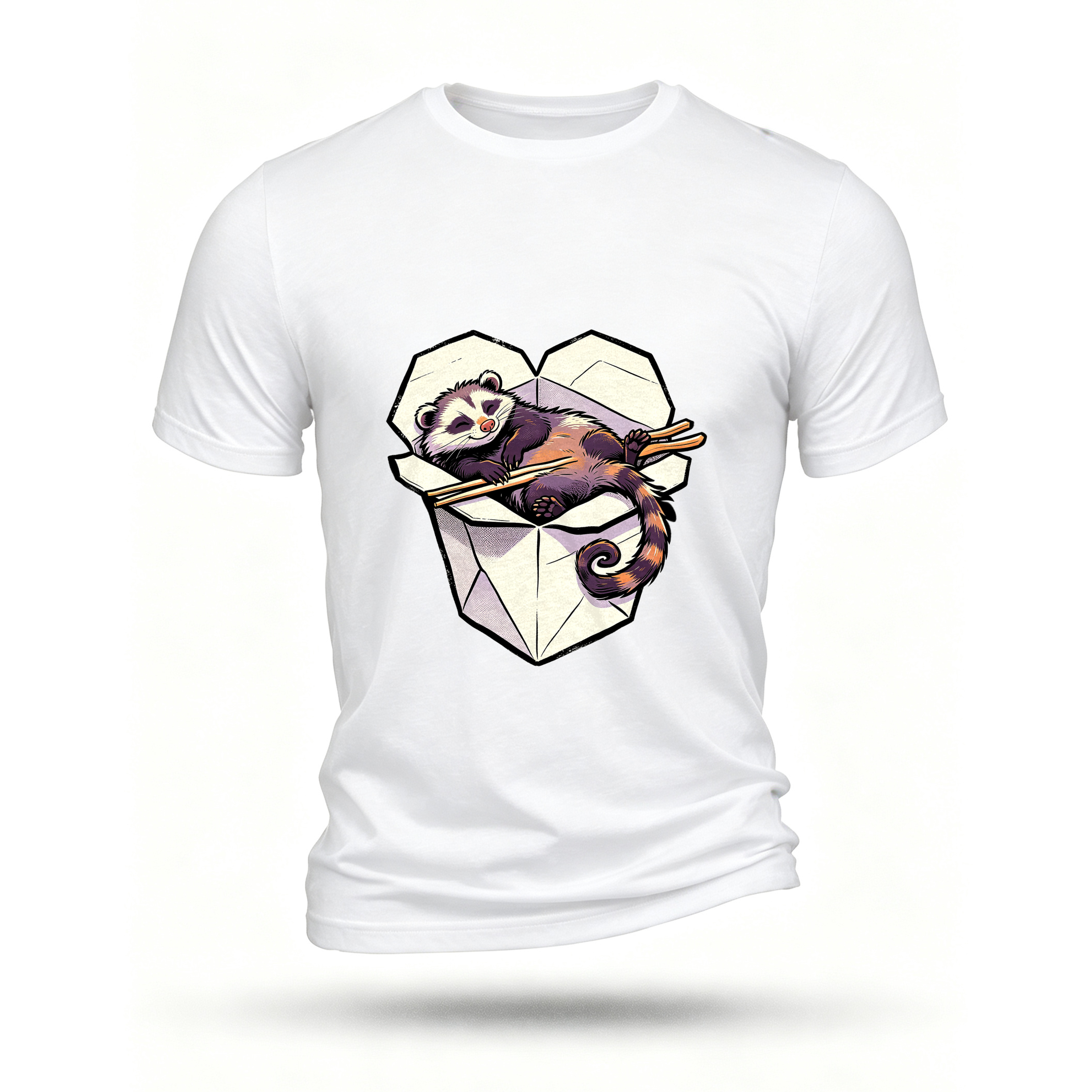 White T-shirt, front print