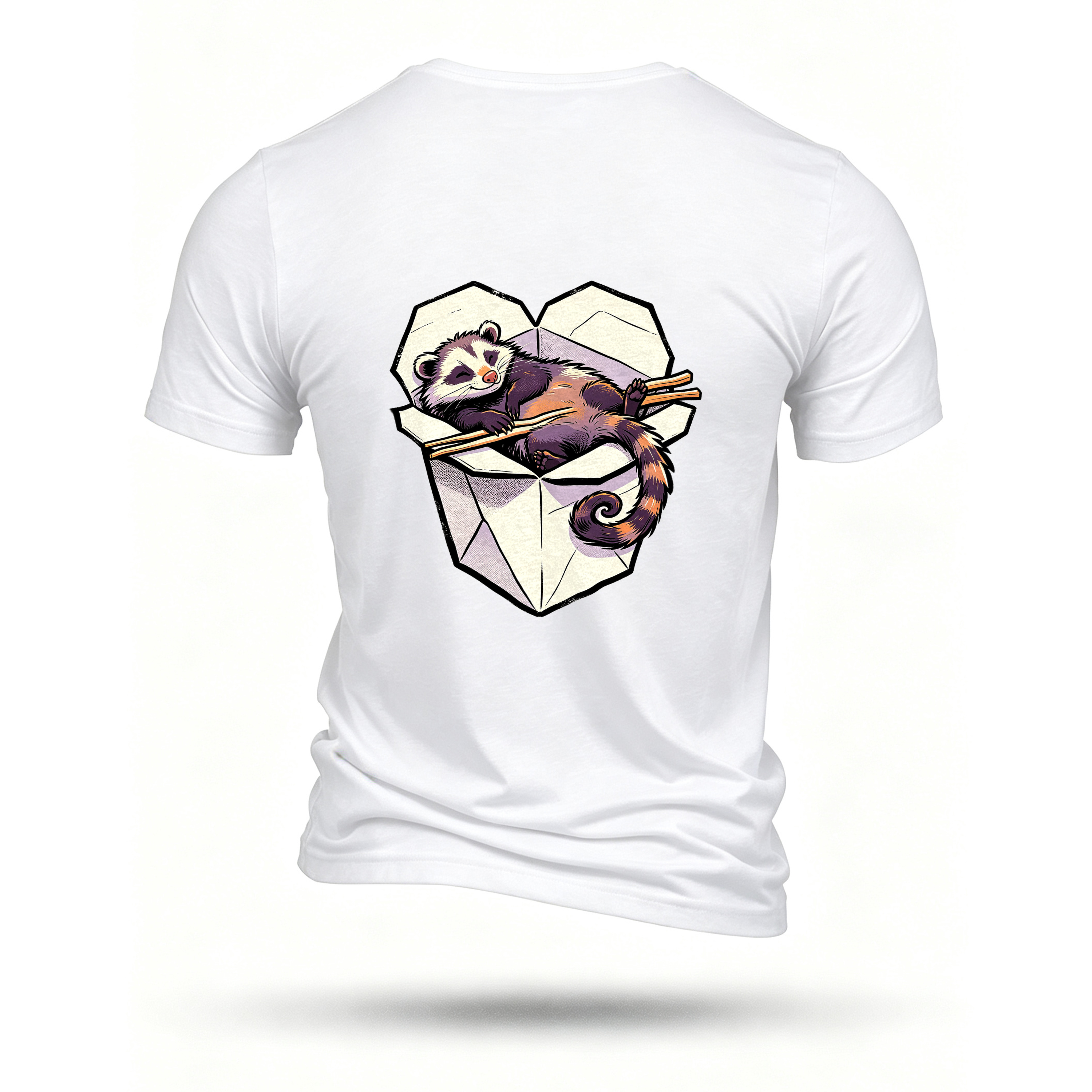 White T-shirt, back print
