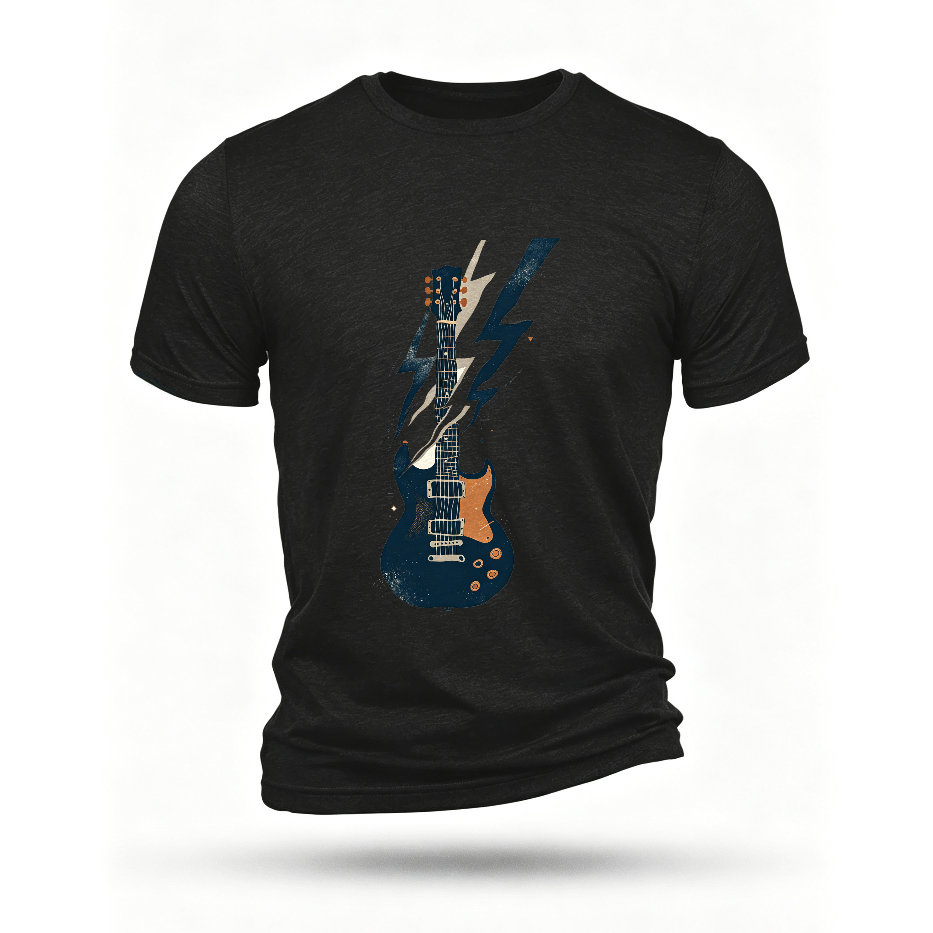 Black T-shirt, front print