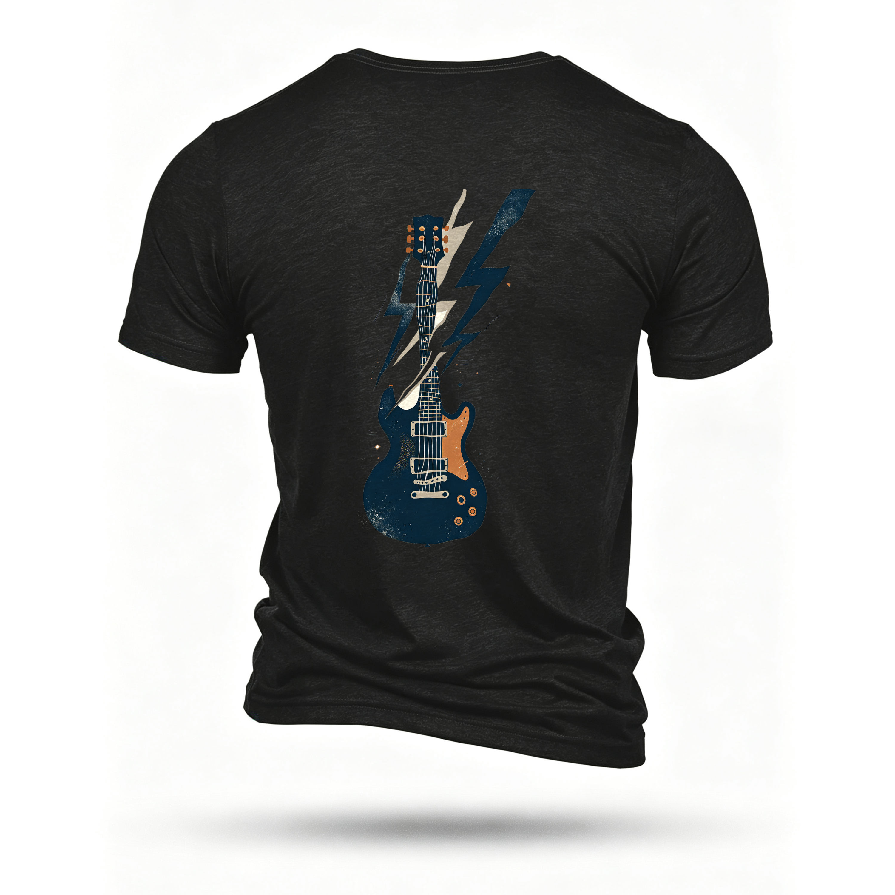 Black T-shirt, back print