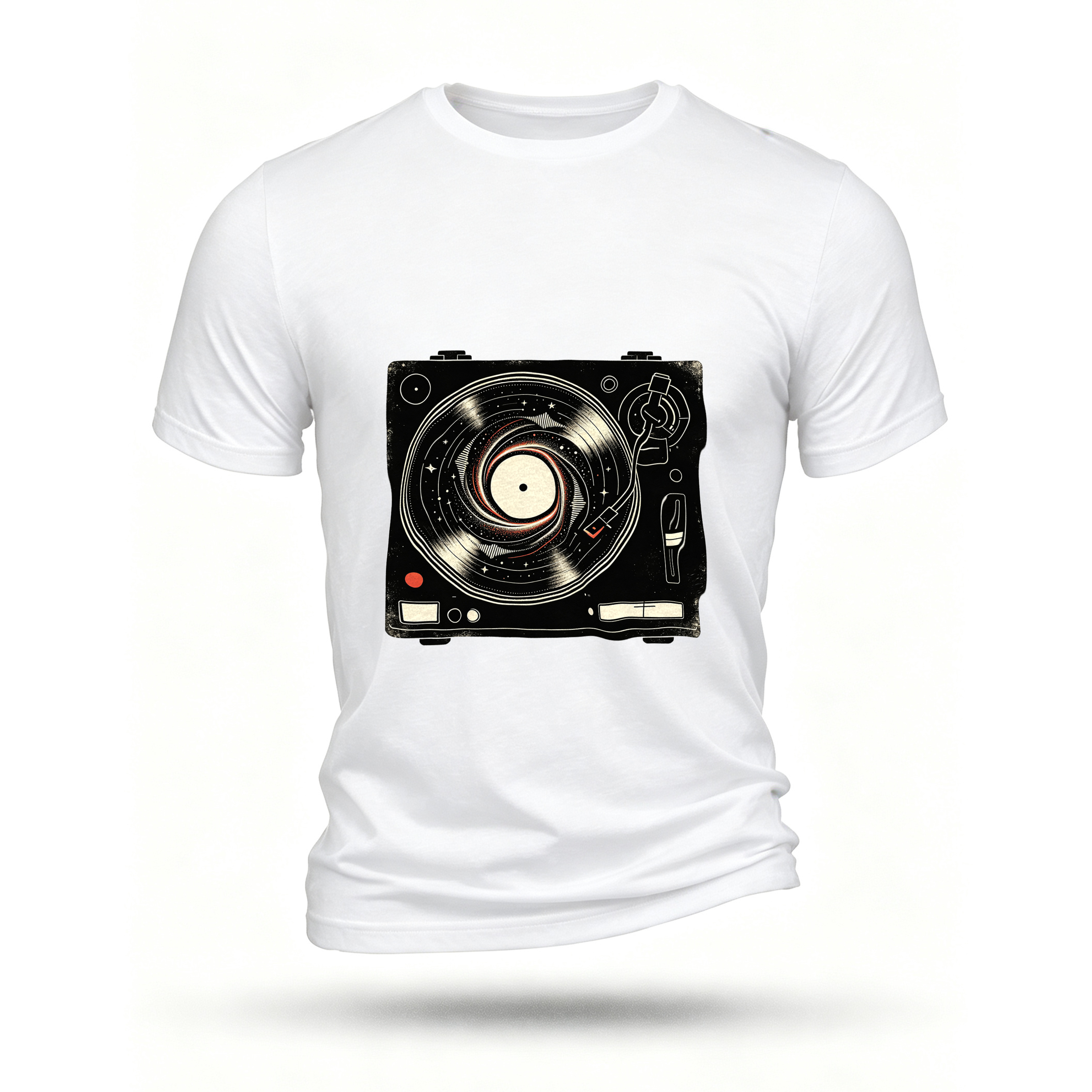 White T-shirt, front print