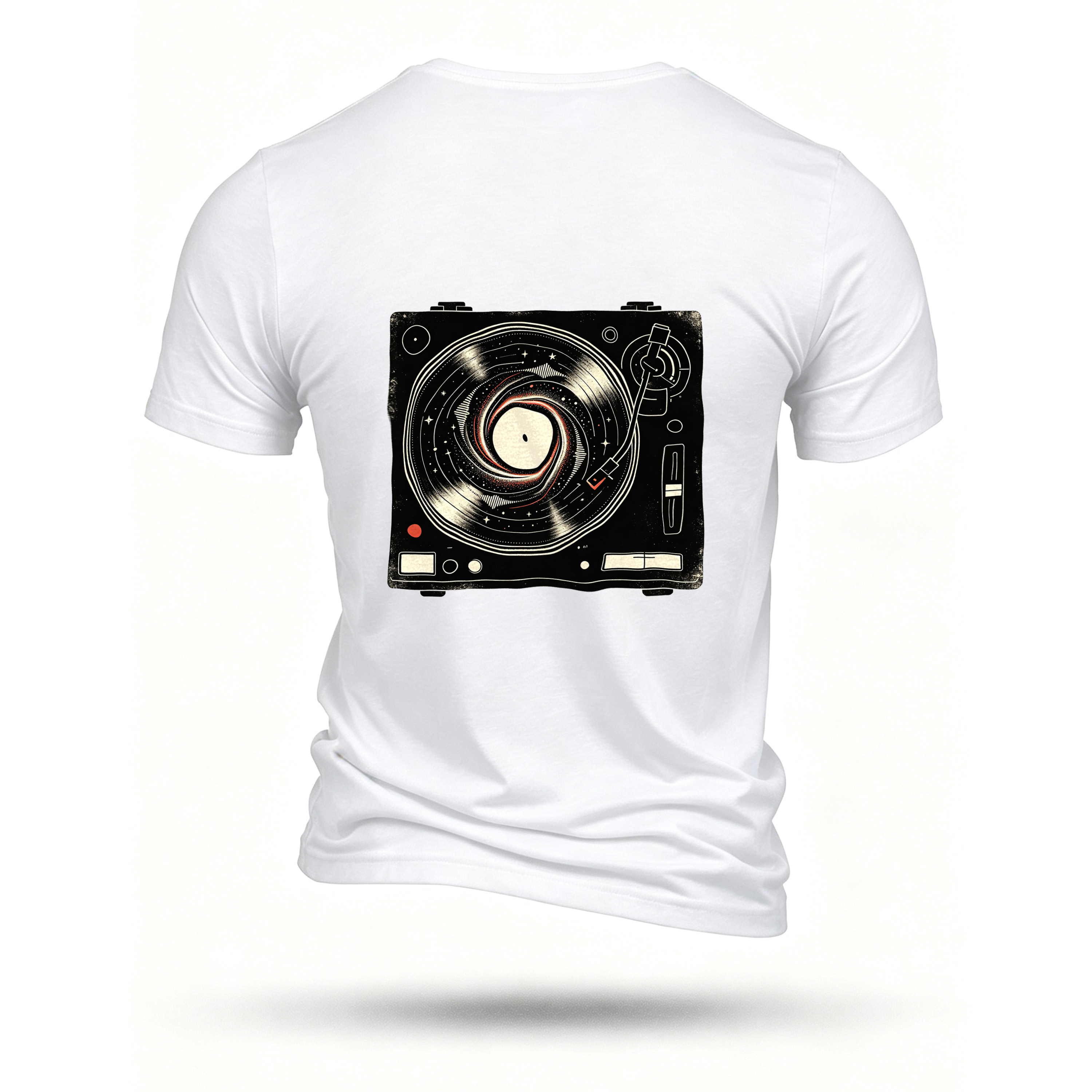 White T-shirt, back print