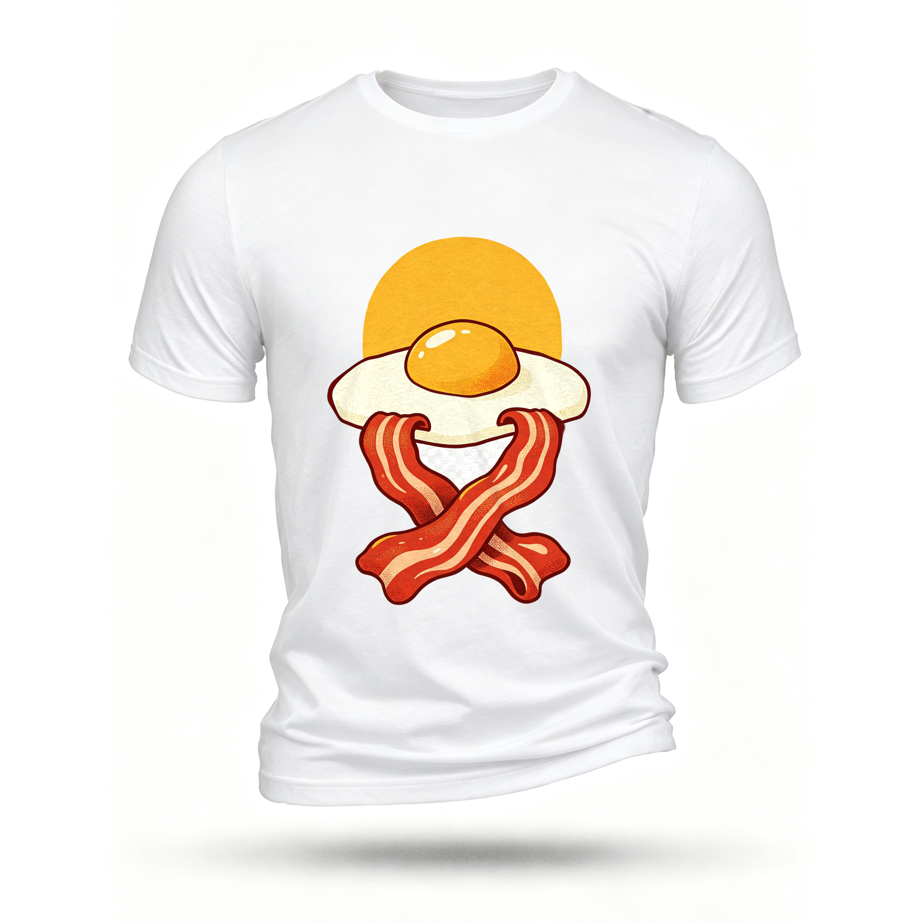White T-shirt, front print